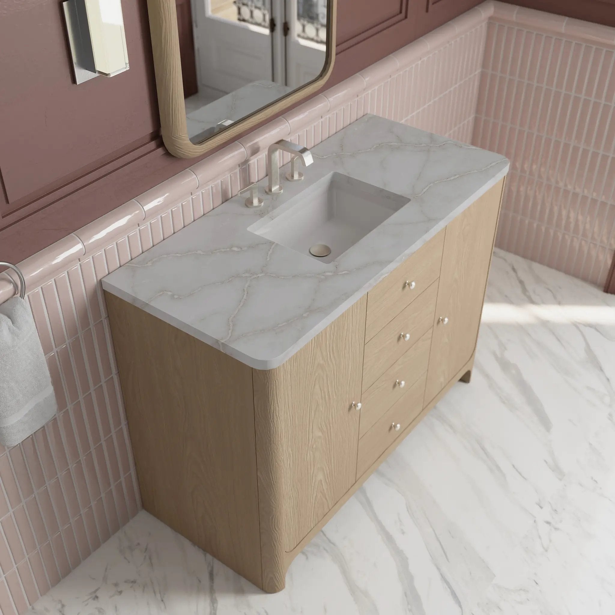 coastal driftwood vanity