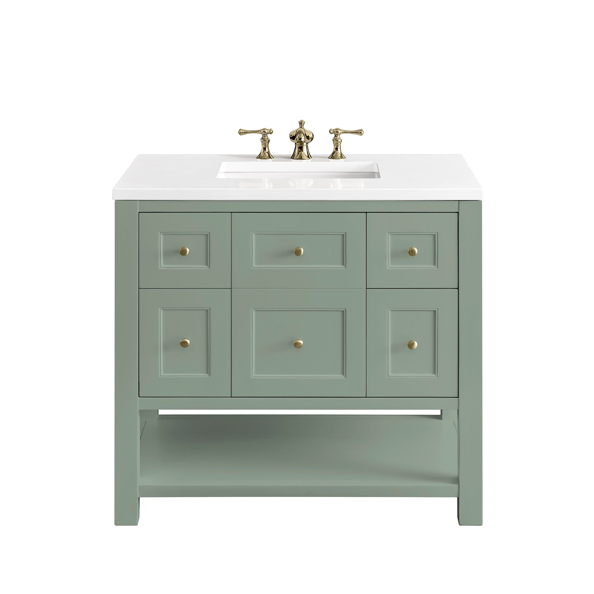 James Martin Vanities Breckenridge 36" Single Vanity - Smokey Celadon