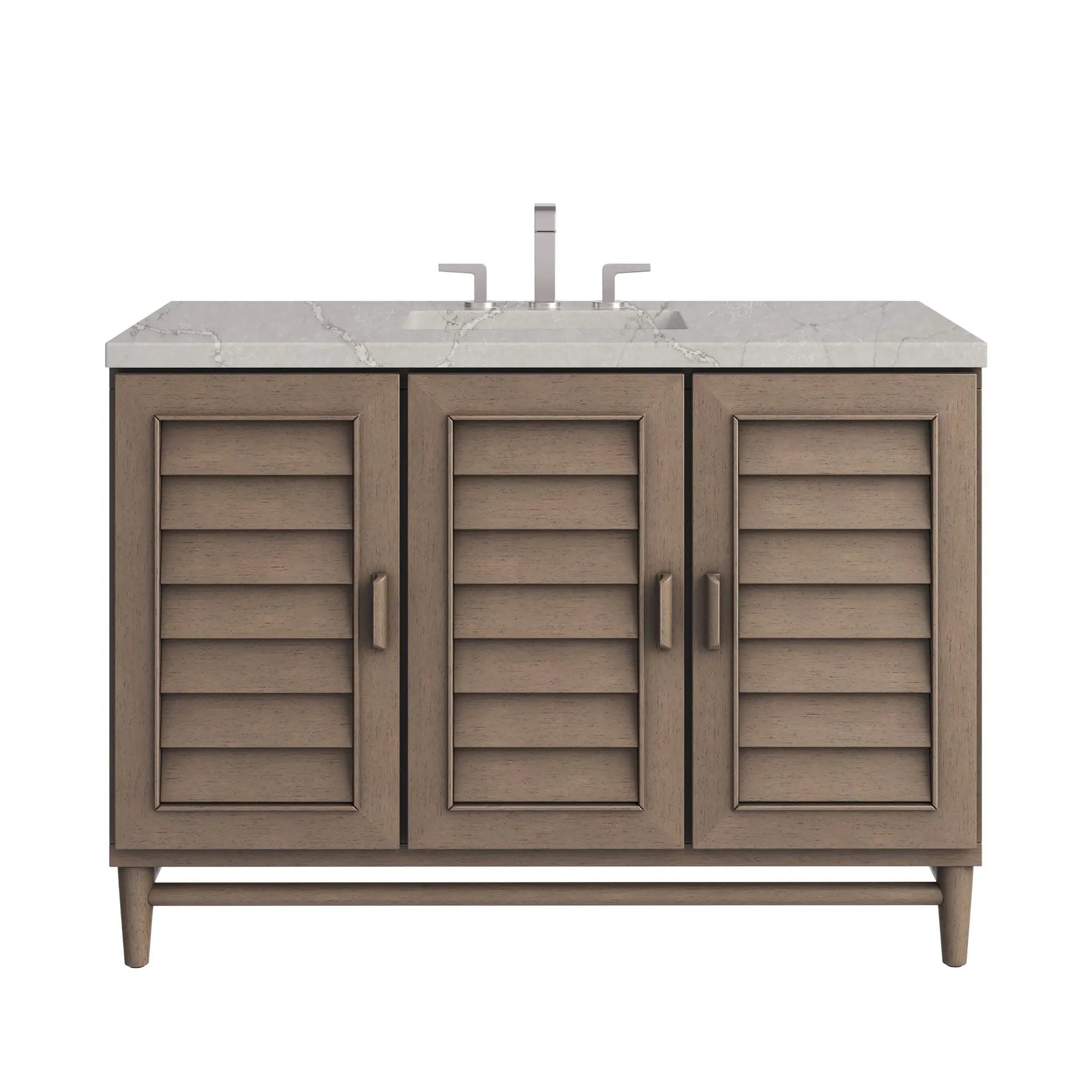 James Martin Portland 48" Single Vanity Set - Whitewashed Walnut by James Martin Vanities