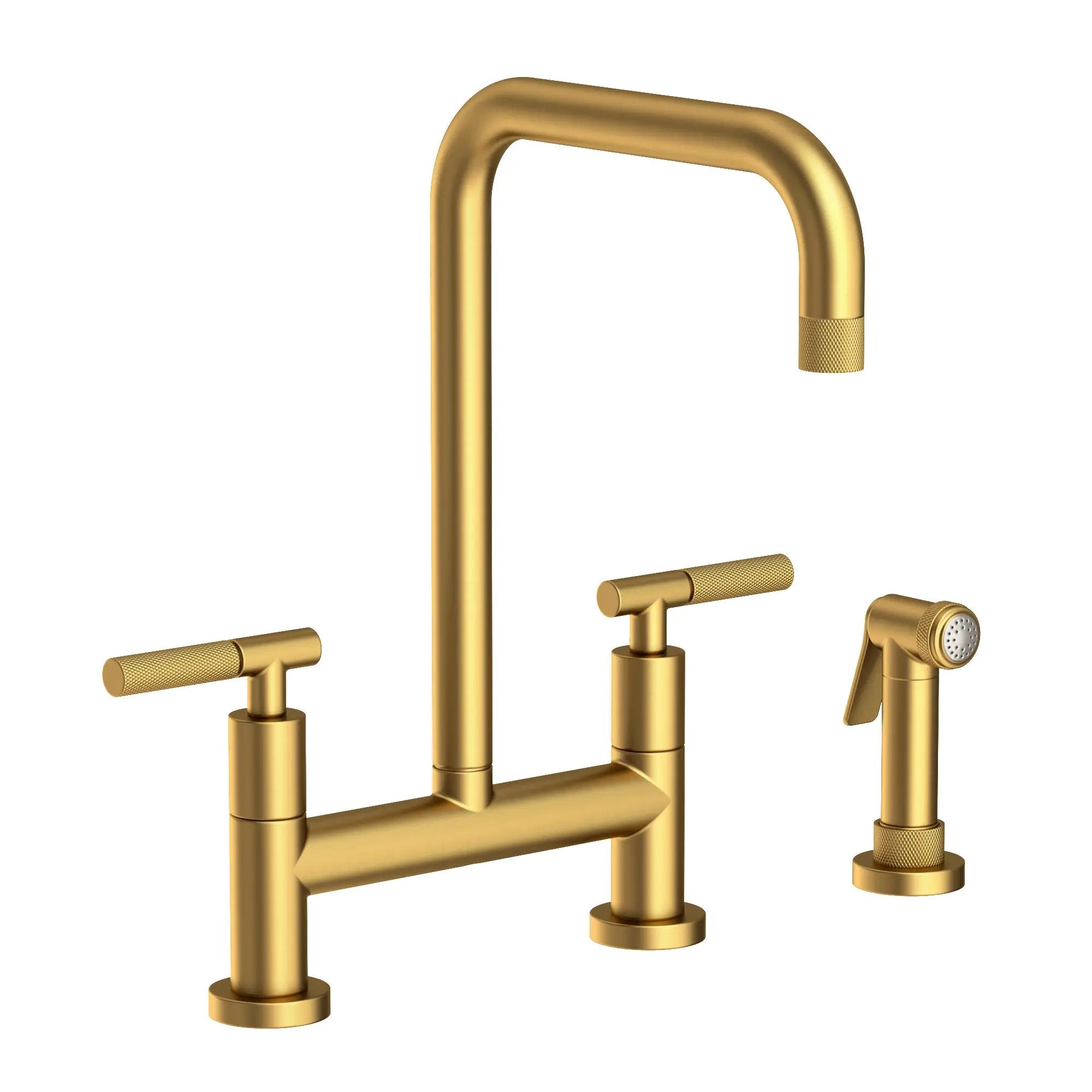 Newport Brass Muncy Kitchen Bridge Faucet with Side Spray by Newport Brass