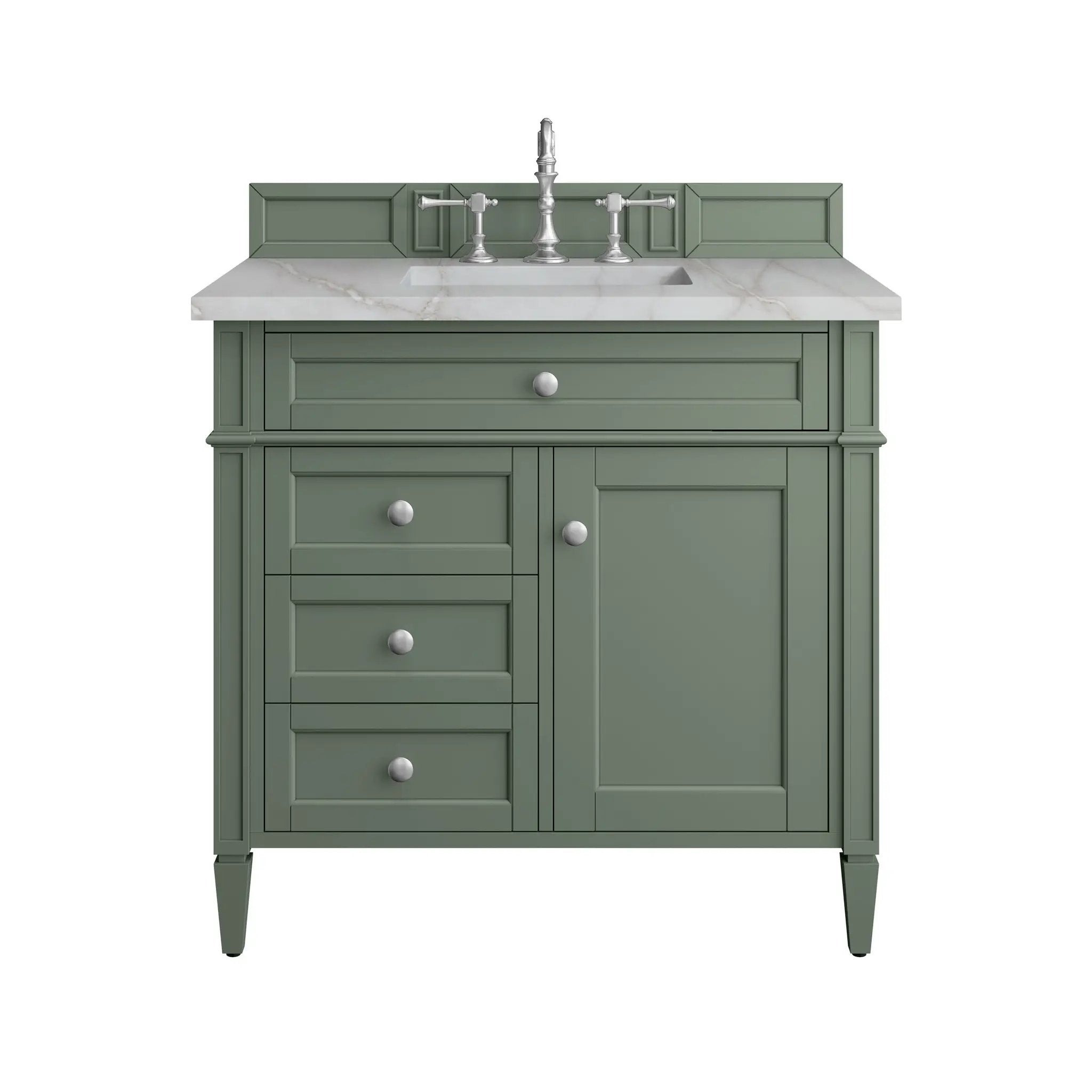 James Martin Brittany 36" Single Vanity Set - Smokey Celadon by James Martin Vanities