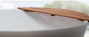 MTI Teak Tub Tray Radius by MTI