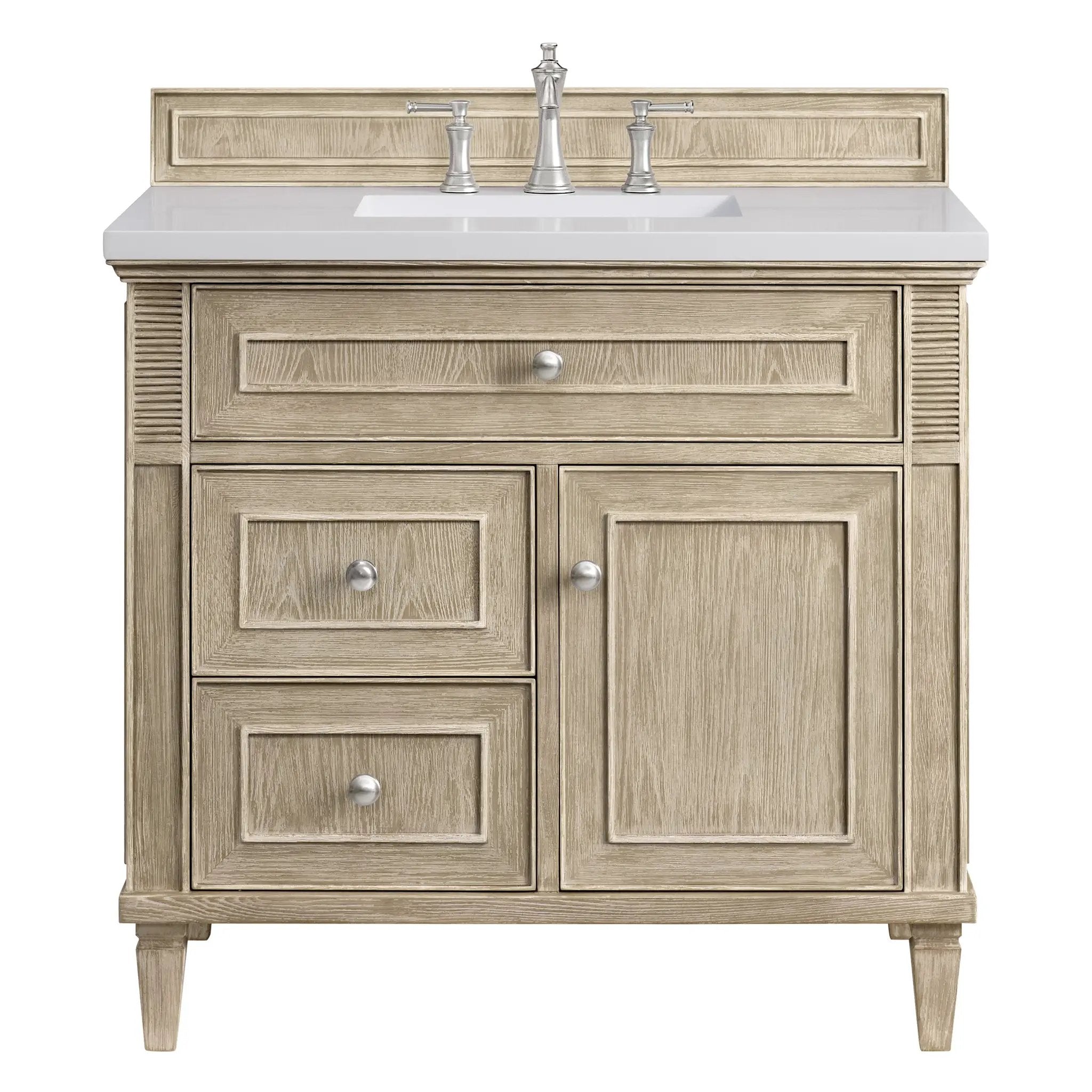 James Martin Lorelai 36" Single Vanity Set - Whitewashed Oak by James Martin Vanities