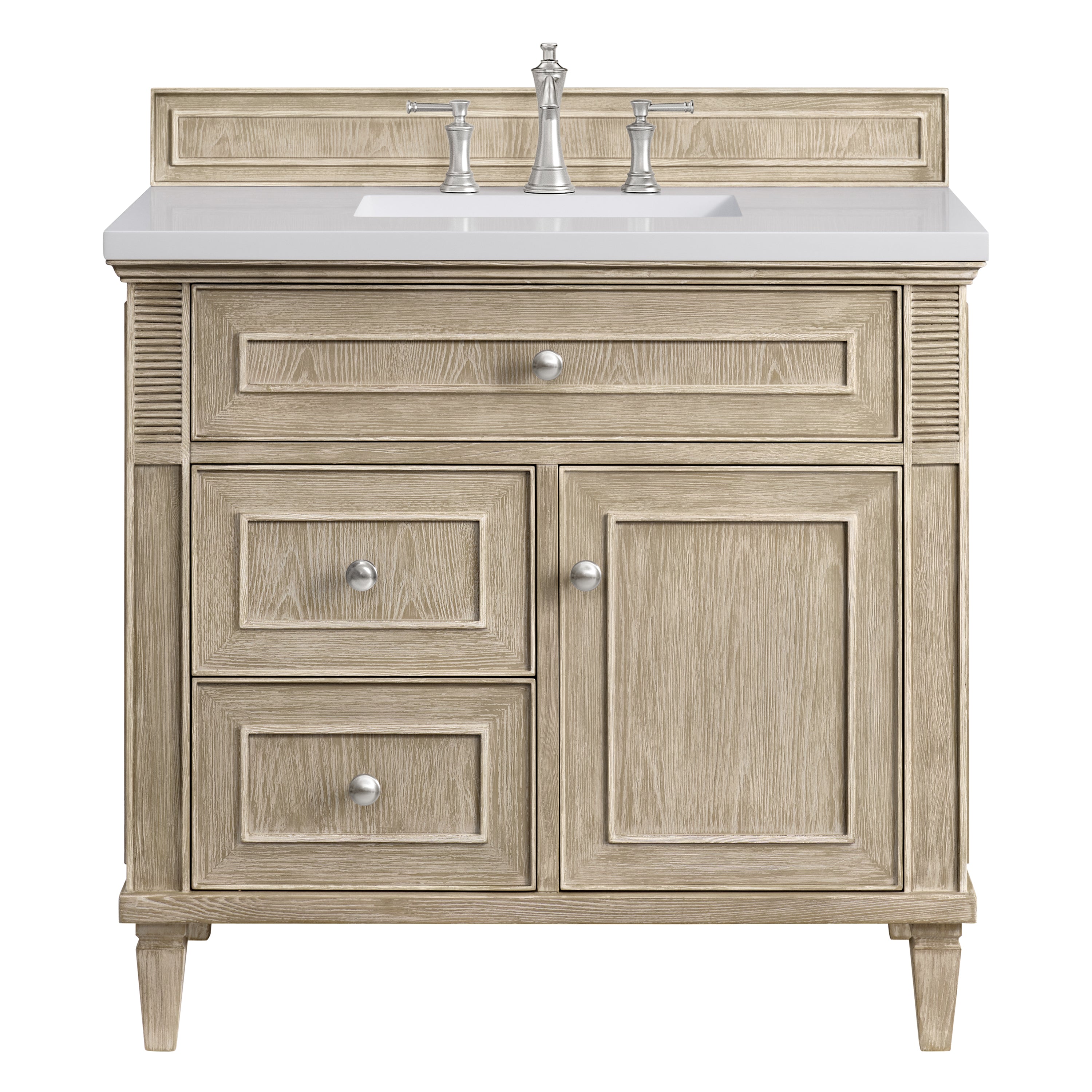 James Martin Vanities Lorelai 36" Single Vanity - Whitewashed Oak