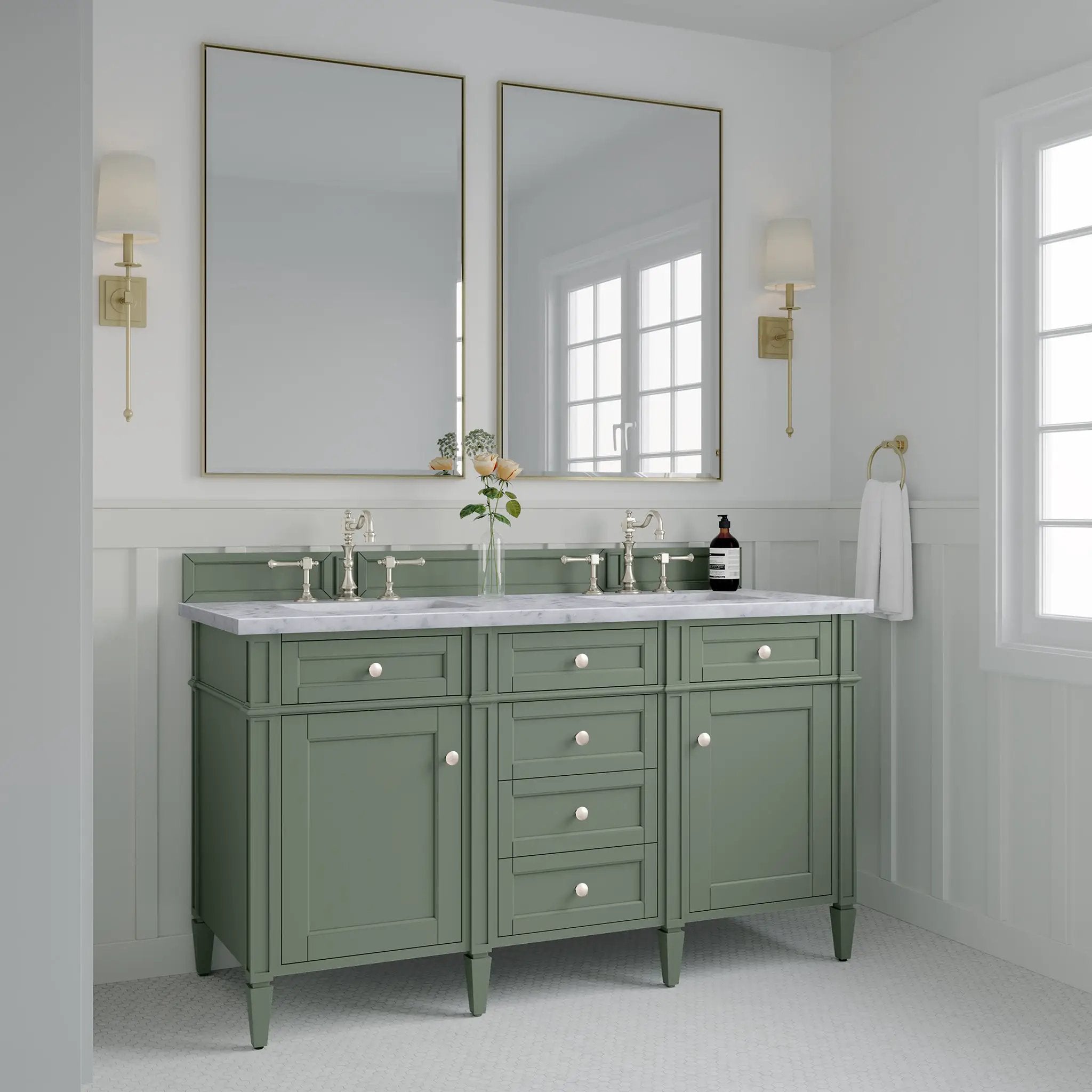 smokey celadon vanity