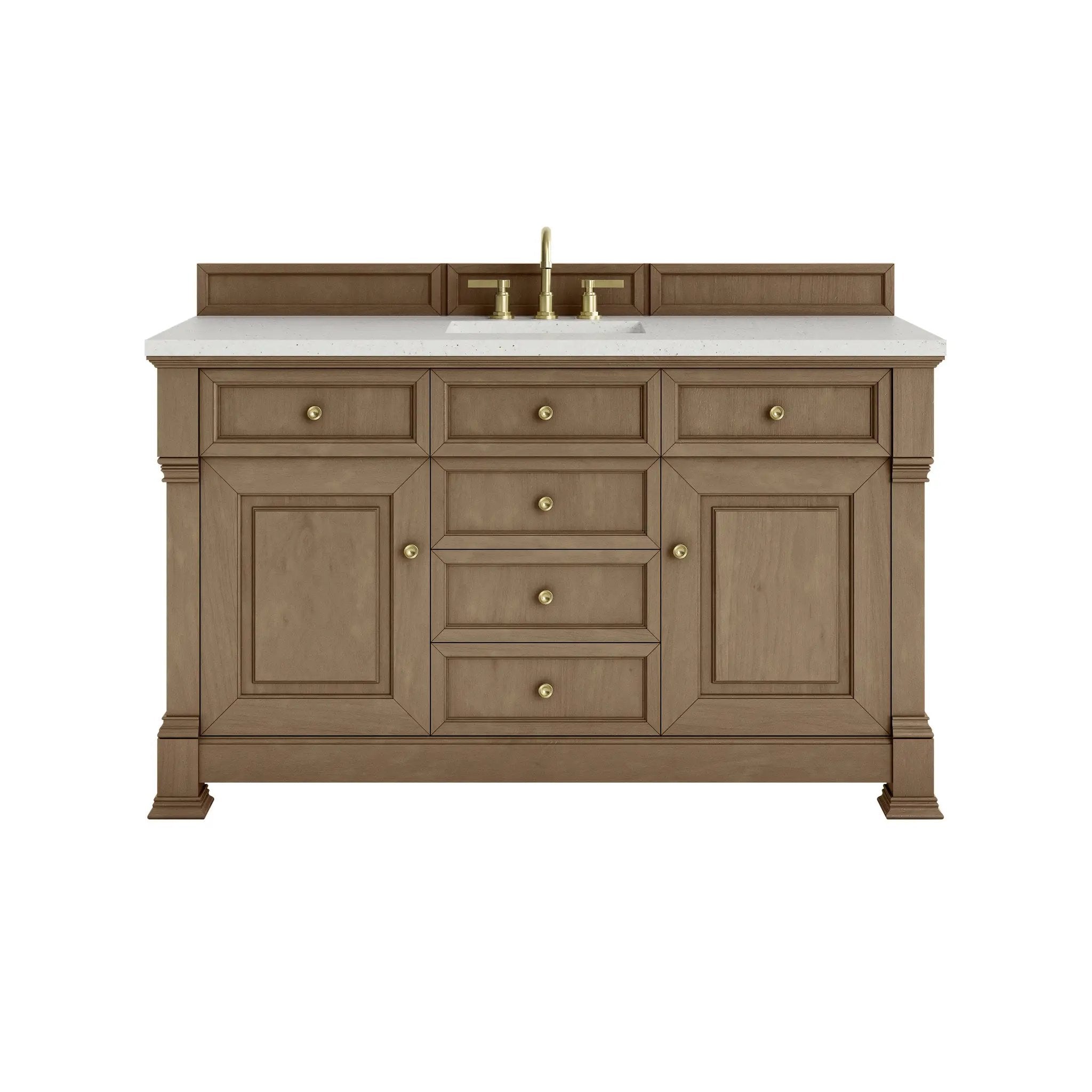 James Martin Brookfield 60" Single Vanity Set - Pecan by James Martin Vanities