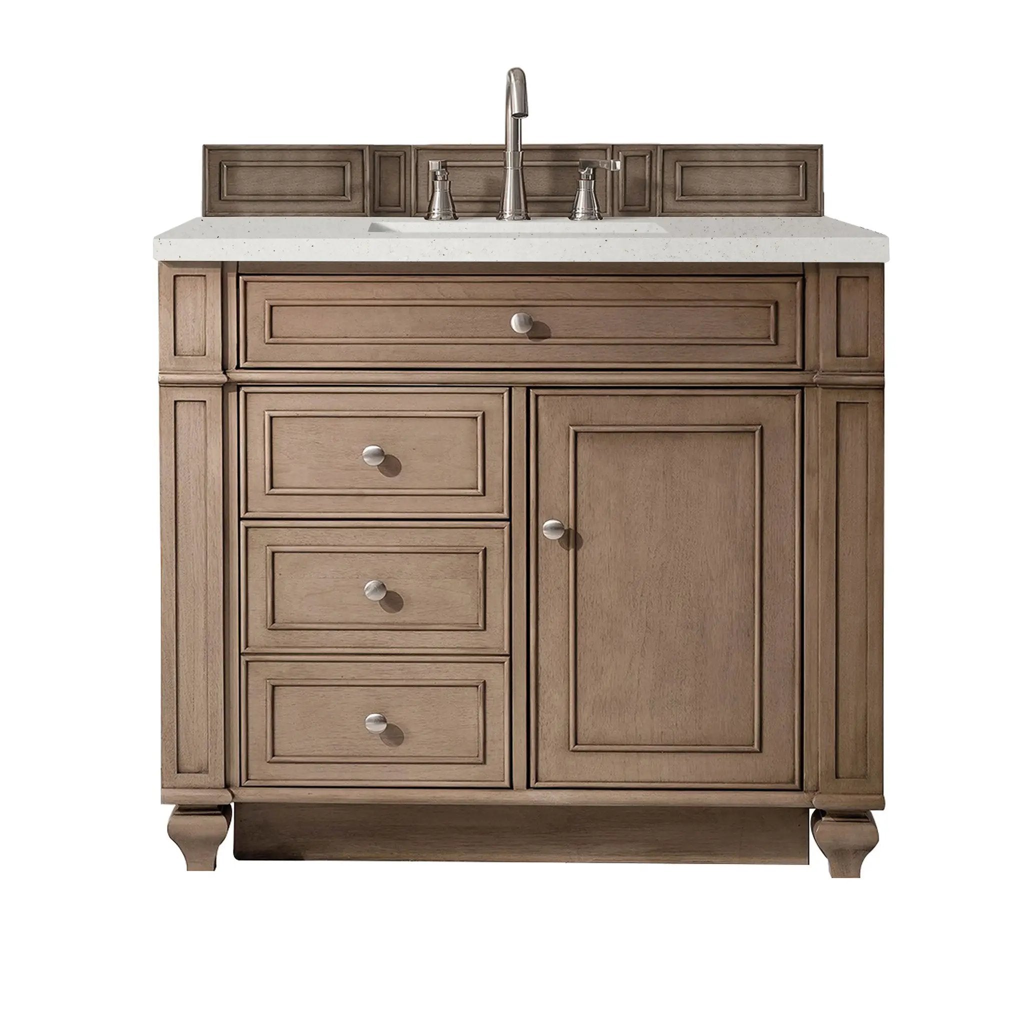 James Martin Bristol 36" Single Vanity Set - Whitewashed Walnut by James Martin Vanities