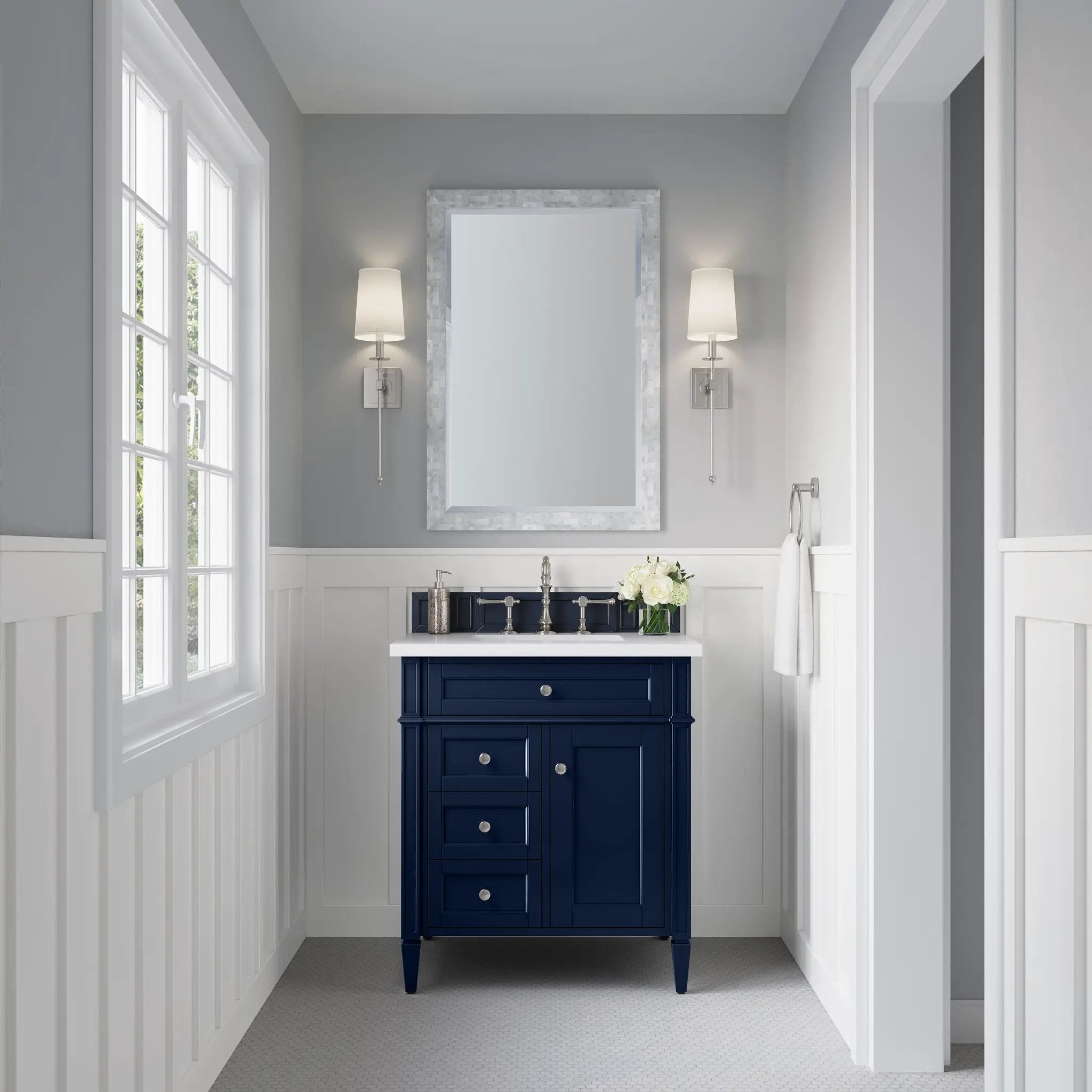 James Martin Brittany 30" Single Vanity Set - Victory Blue by James Martin Vanities