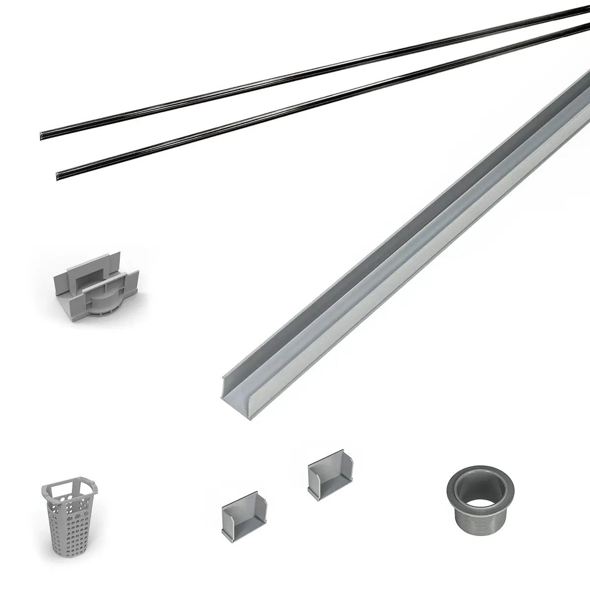 Infinity Drain 72" PVC Component Only Kit for S-AG 38 and S-DG 38 series. by Infinity Drain
