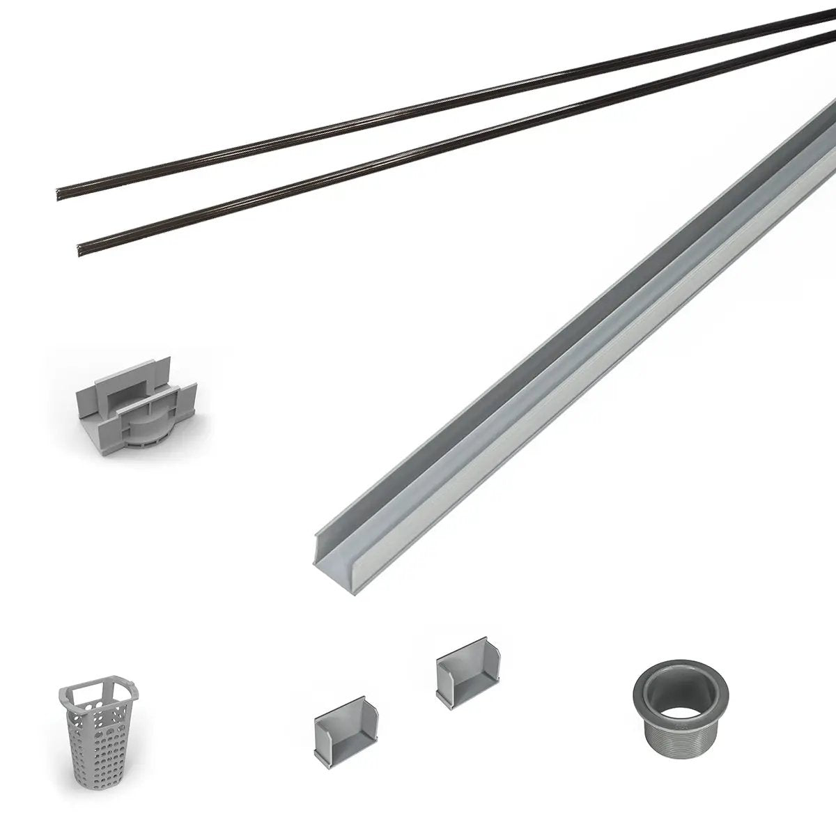 Infinity Drain 60" PVC Component Only Kit for S-AG 38 and S-DG 38 series. by Infinity Drain