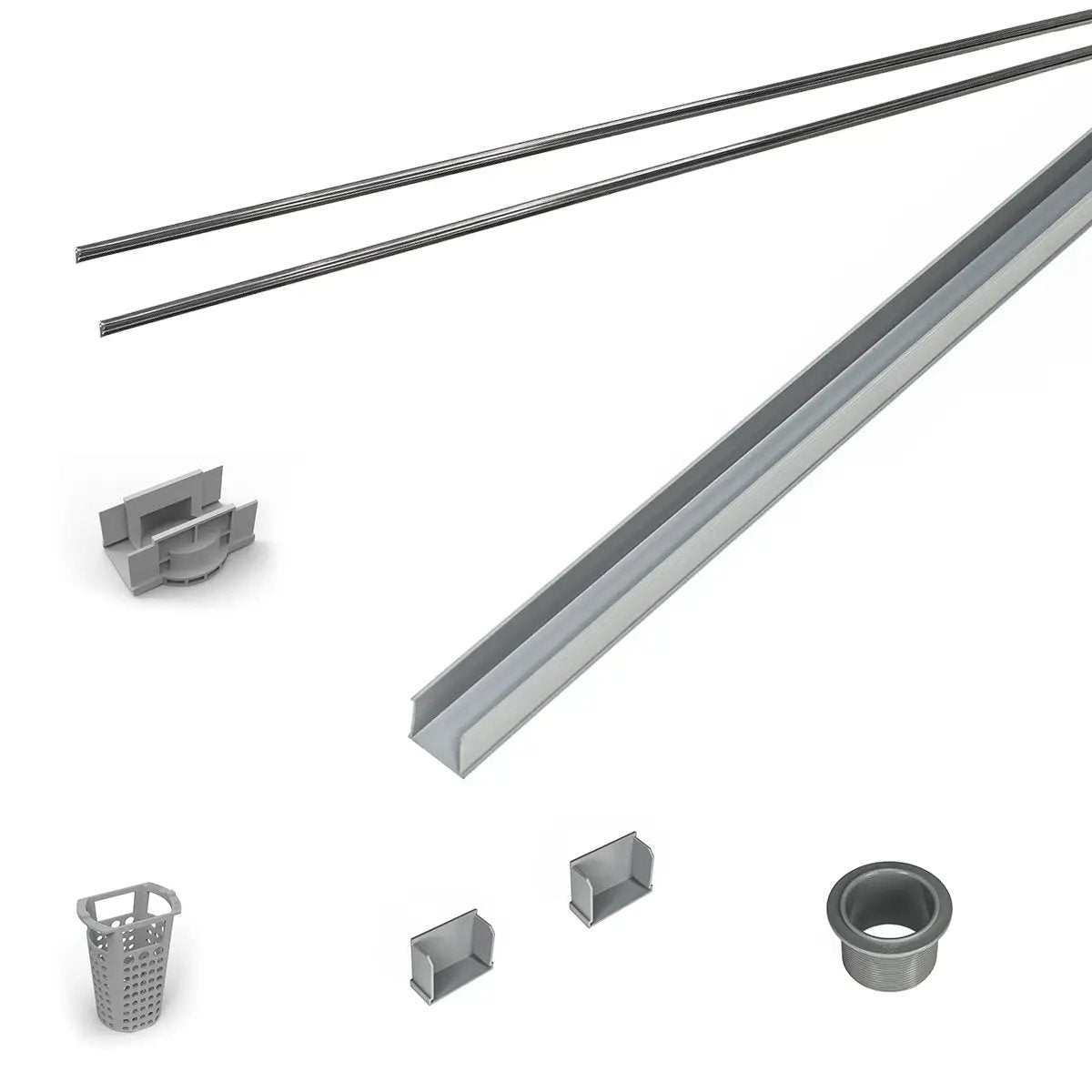 Infinity Drain 72" PVC Component Only Kit for S-AG 38 and S-DG 38 series. by Infinity Drain