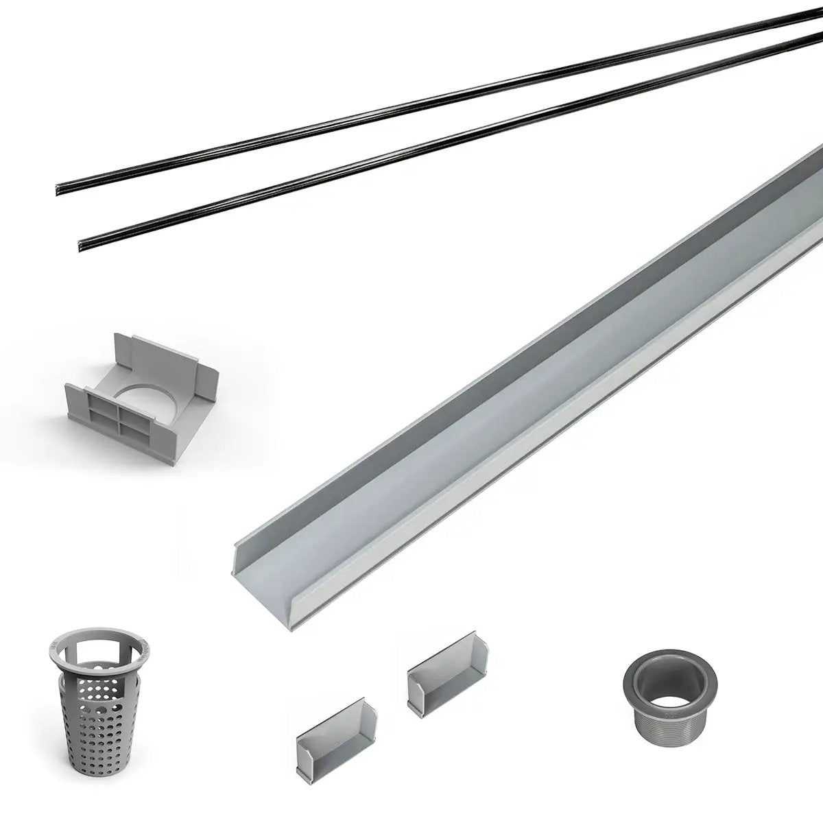 Infinity Drain 36" PVC Component Only Kit for S-AG 65, S-DG 65, and S-TIF 65 series by Infinity Drain