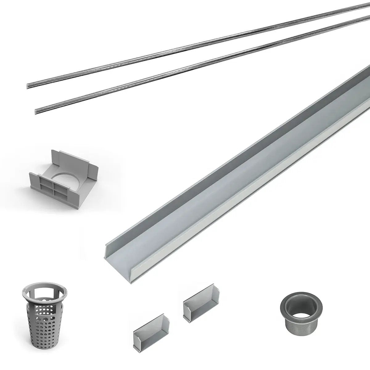 Infinity Drain 36" PVC Component Only Kit for S-AG 65, S-DG 65, and S-TIF 65 series by Infinity Drain