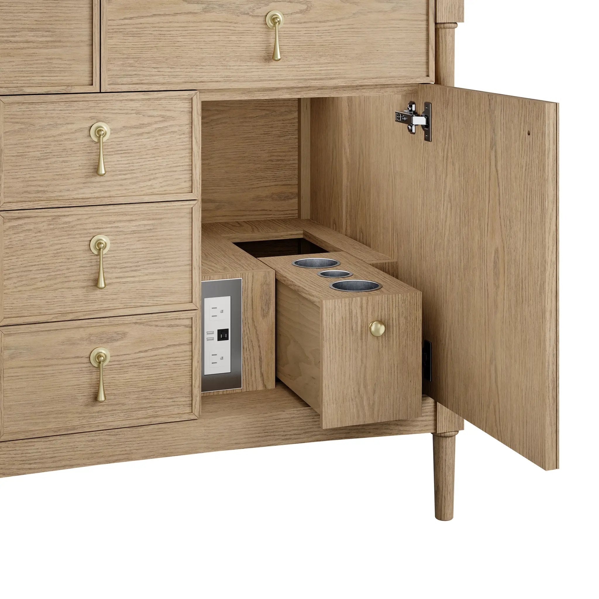 weathered oak vanity