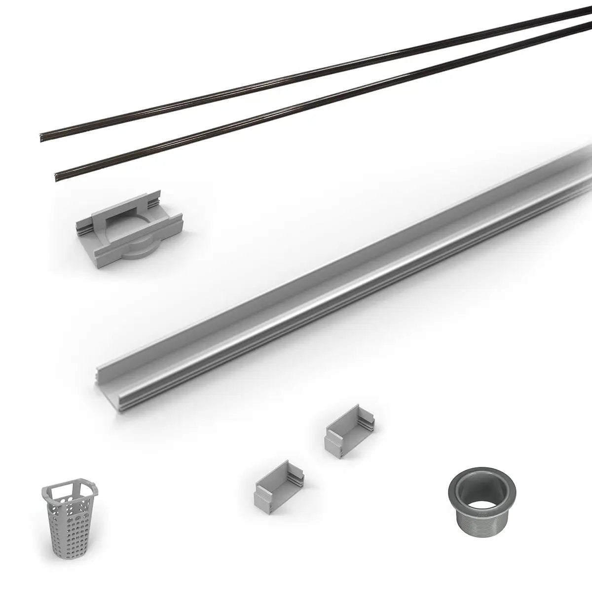 Infinity Drain 48" PVC Component Only Kit for S-LAG 38 and S-LT 38 series. by Infinity Drain