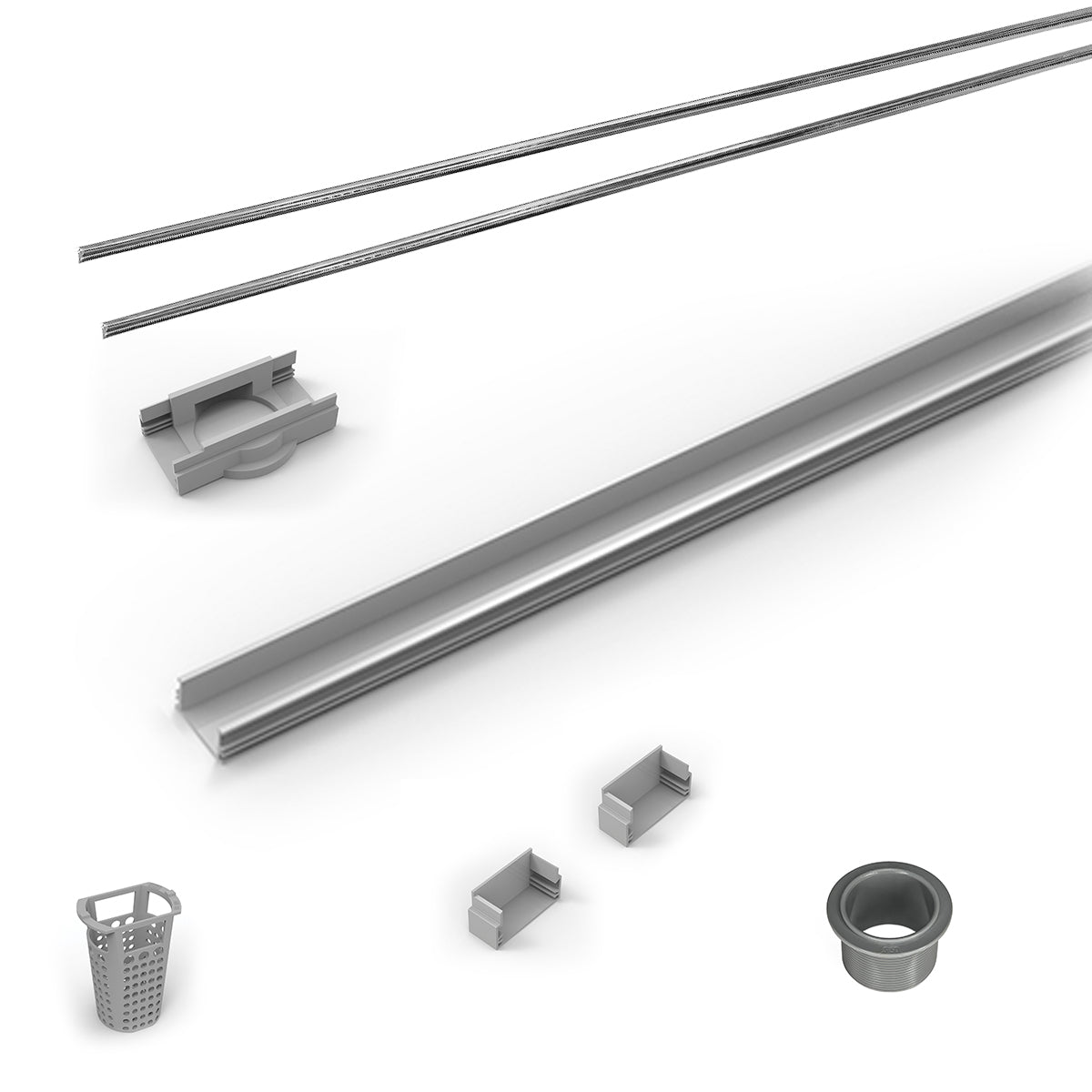 Infinity Drain 72" PVC Component Only Kit for S-LAG 38 and S-LT 38 series.