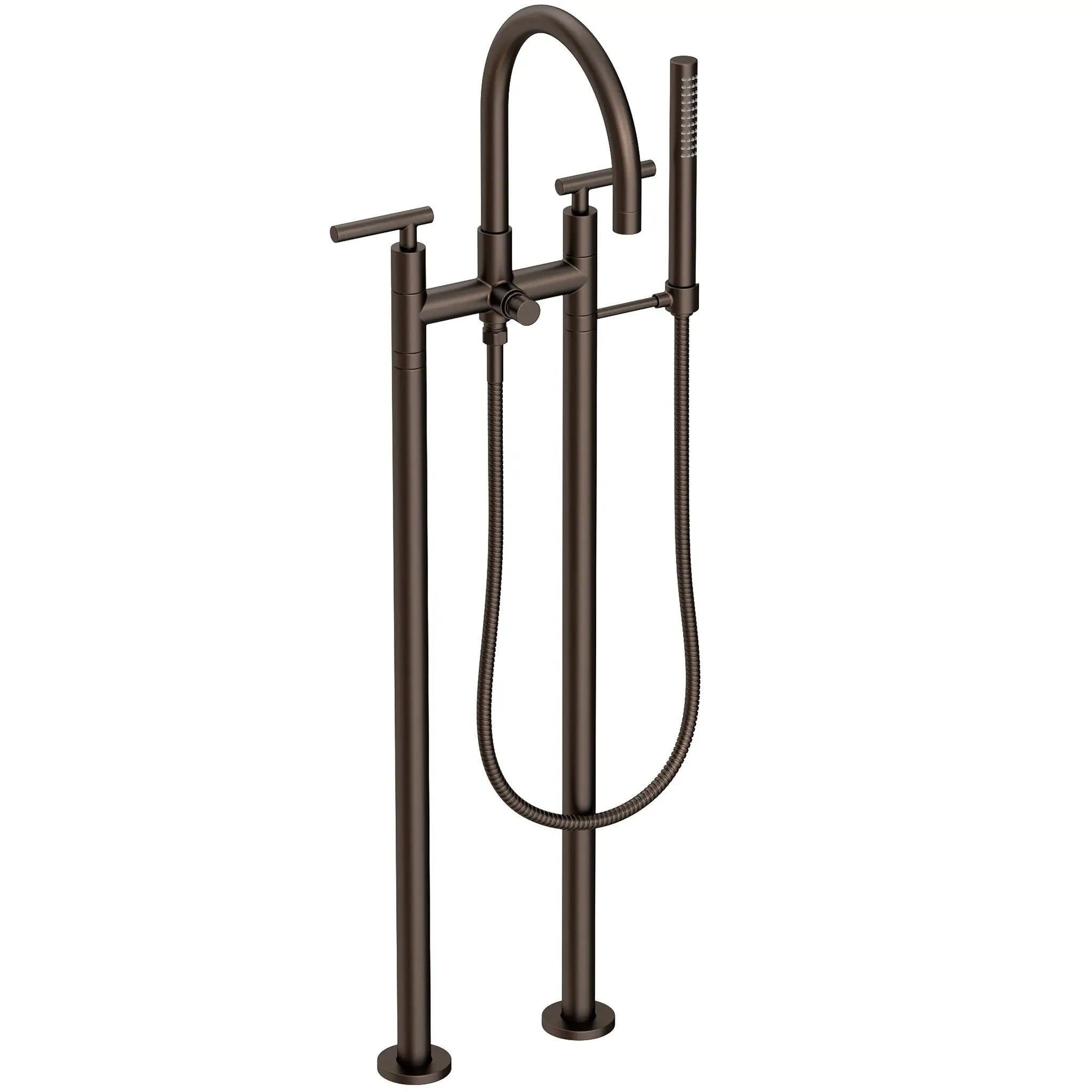 Newport Brass East Linear Exposed Tub & Hand Shower Set w/Risers by Newport Brass