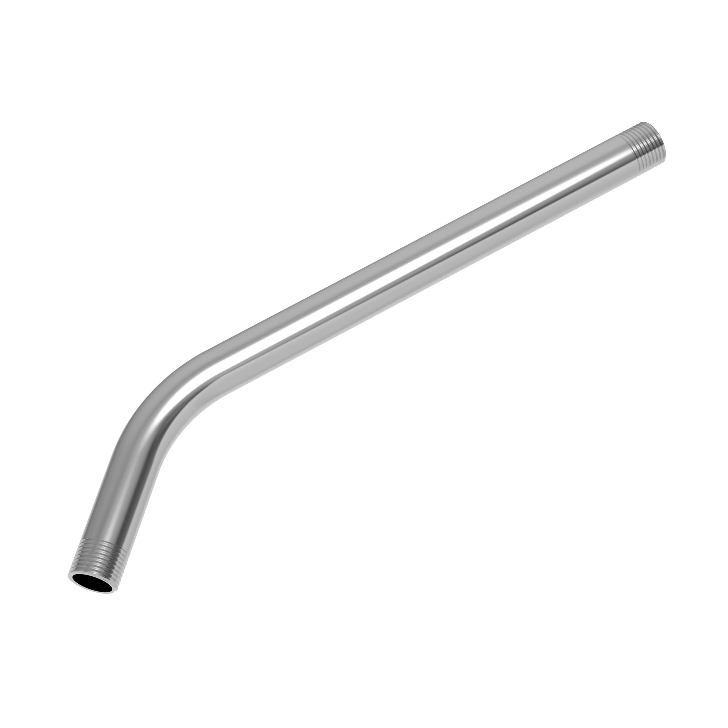 polished chrome shower arm