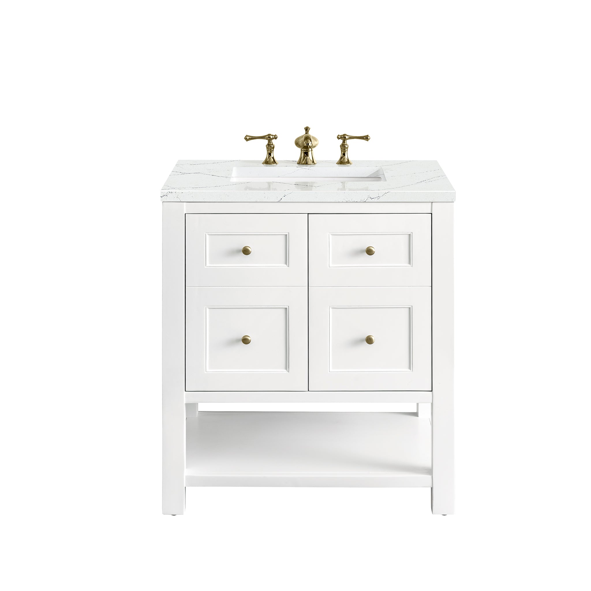 James Martin Breckenridge 30" Single Vanity Set - Bright White by James Martin Vanities