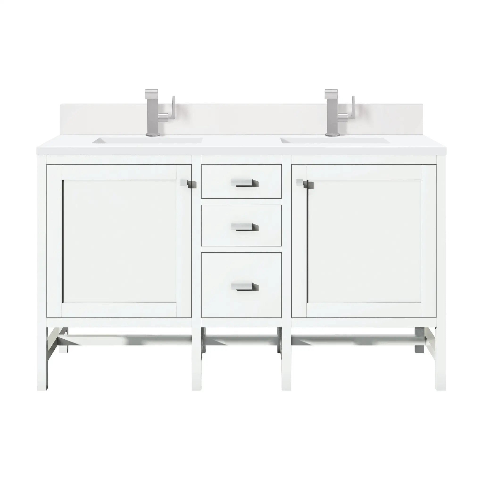 glossy white vanity