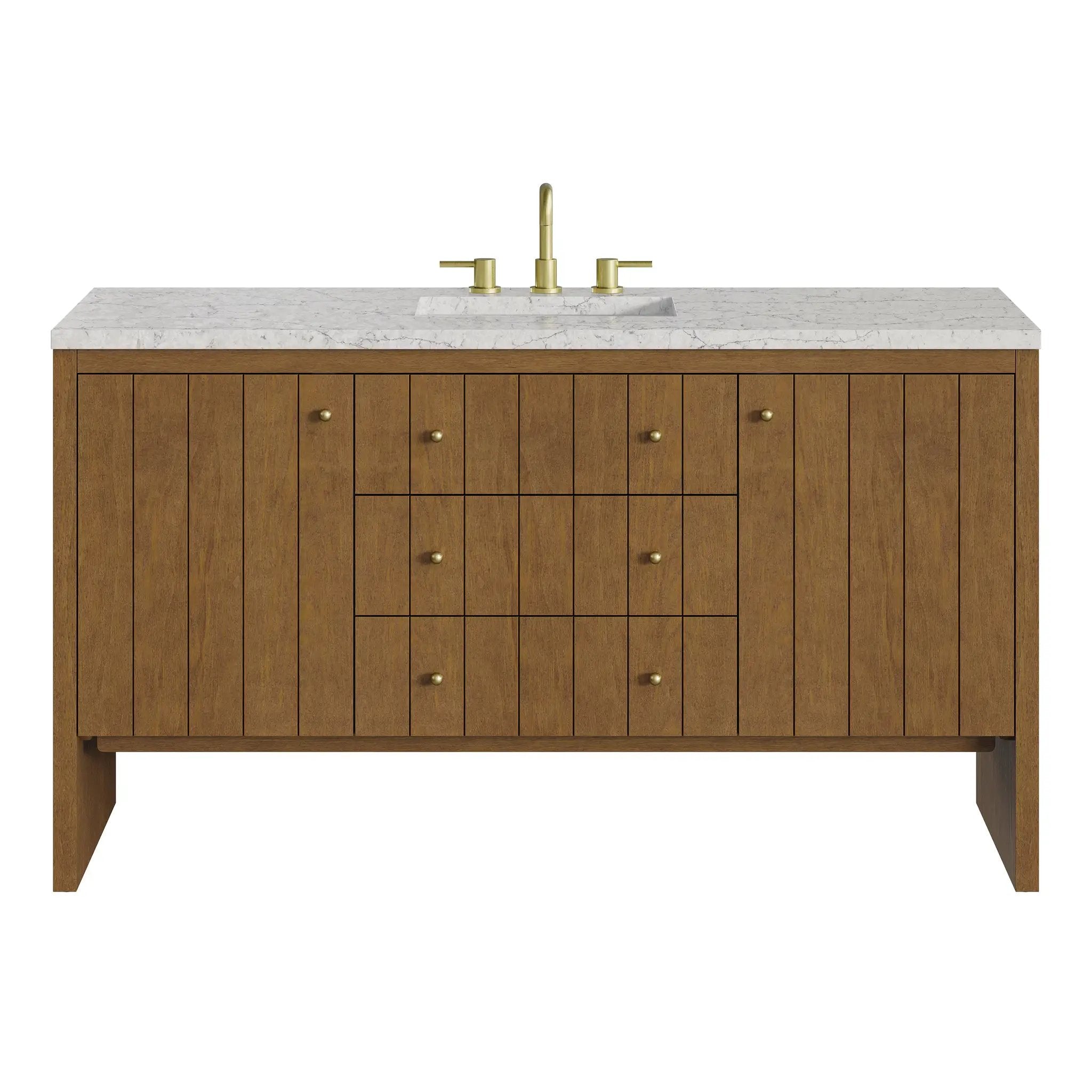 James Martin Hudson 60" Single Vanity Set - Honey Oak by James Martin Vanities