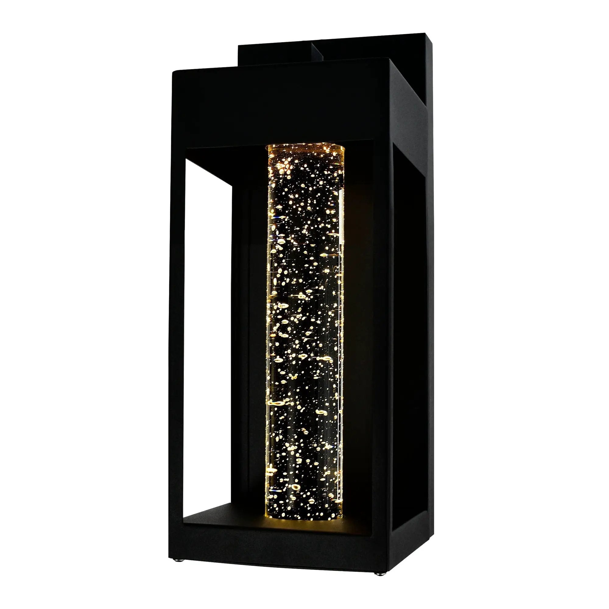 black outdoor light