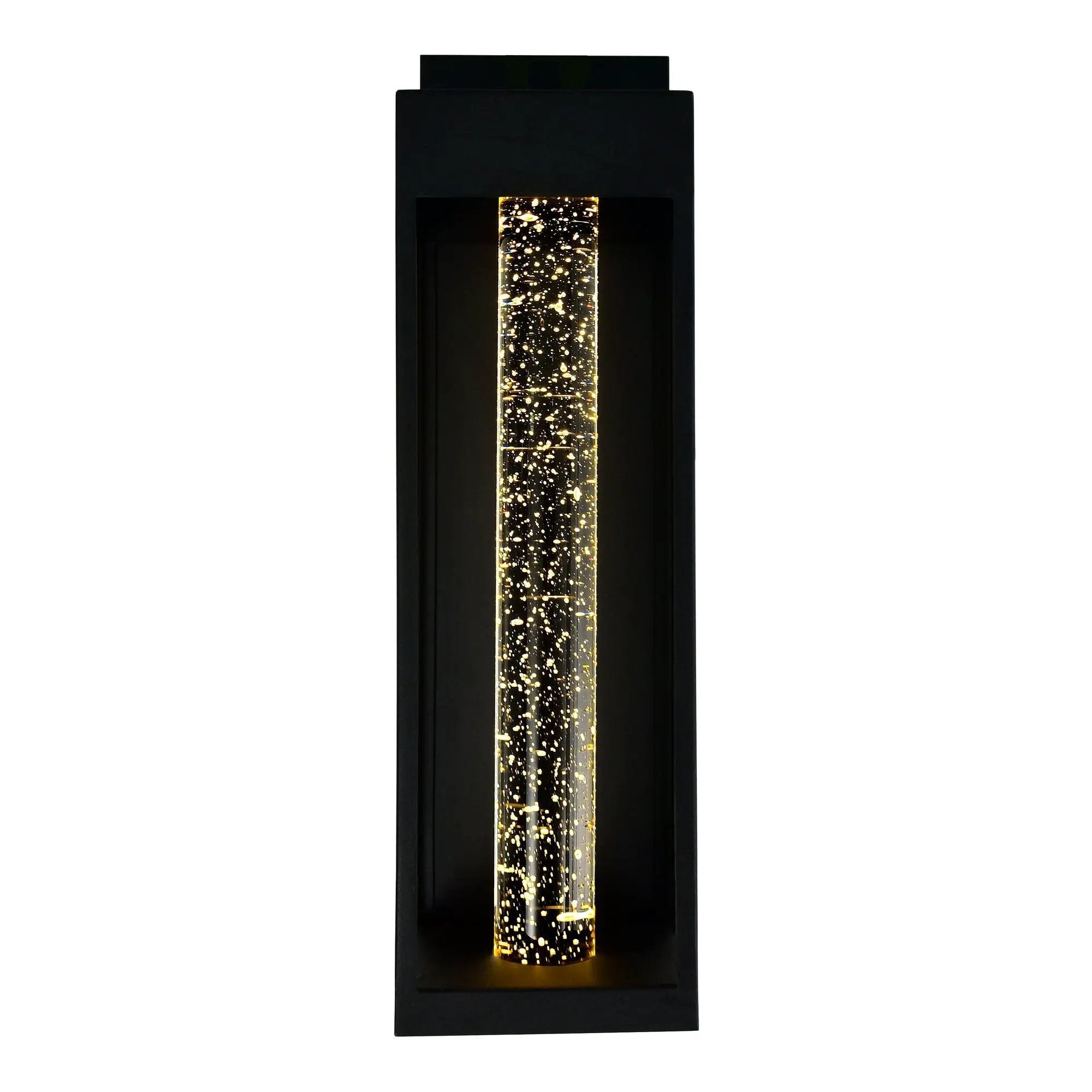 black outdoor light