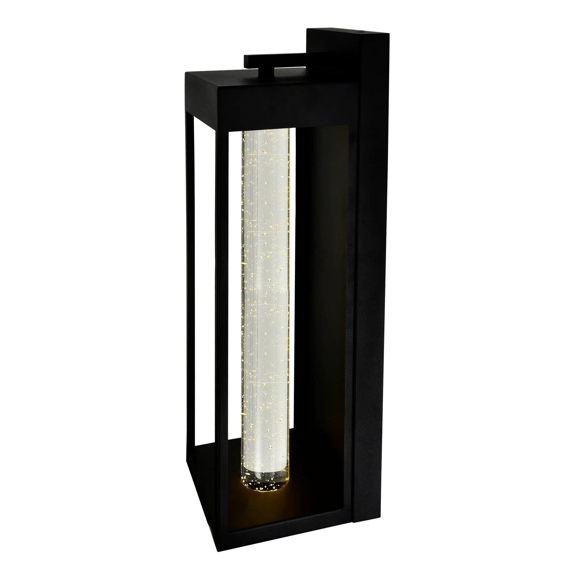 black outdoor light