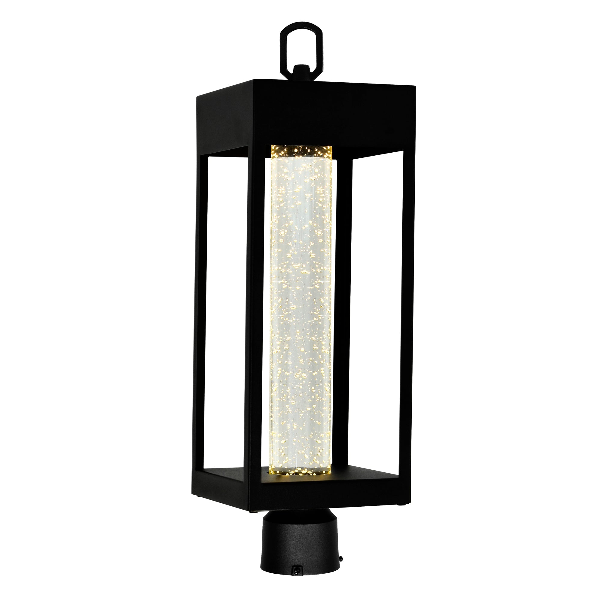 black outdoor light