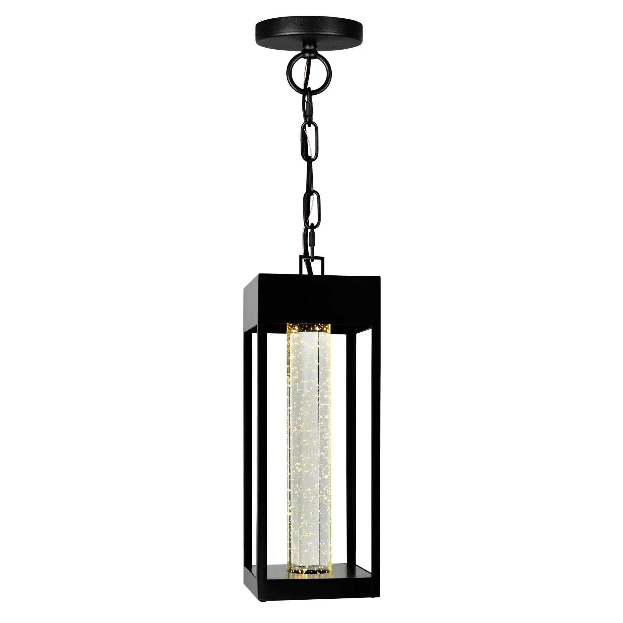 black outdoor light