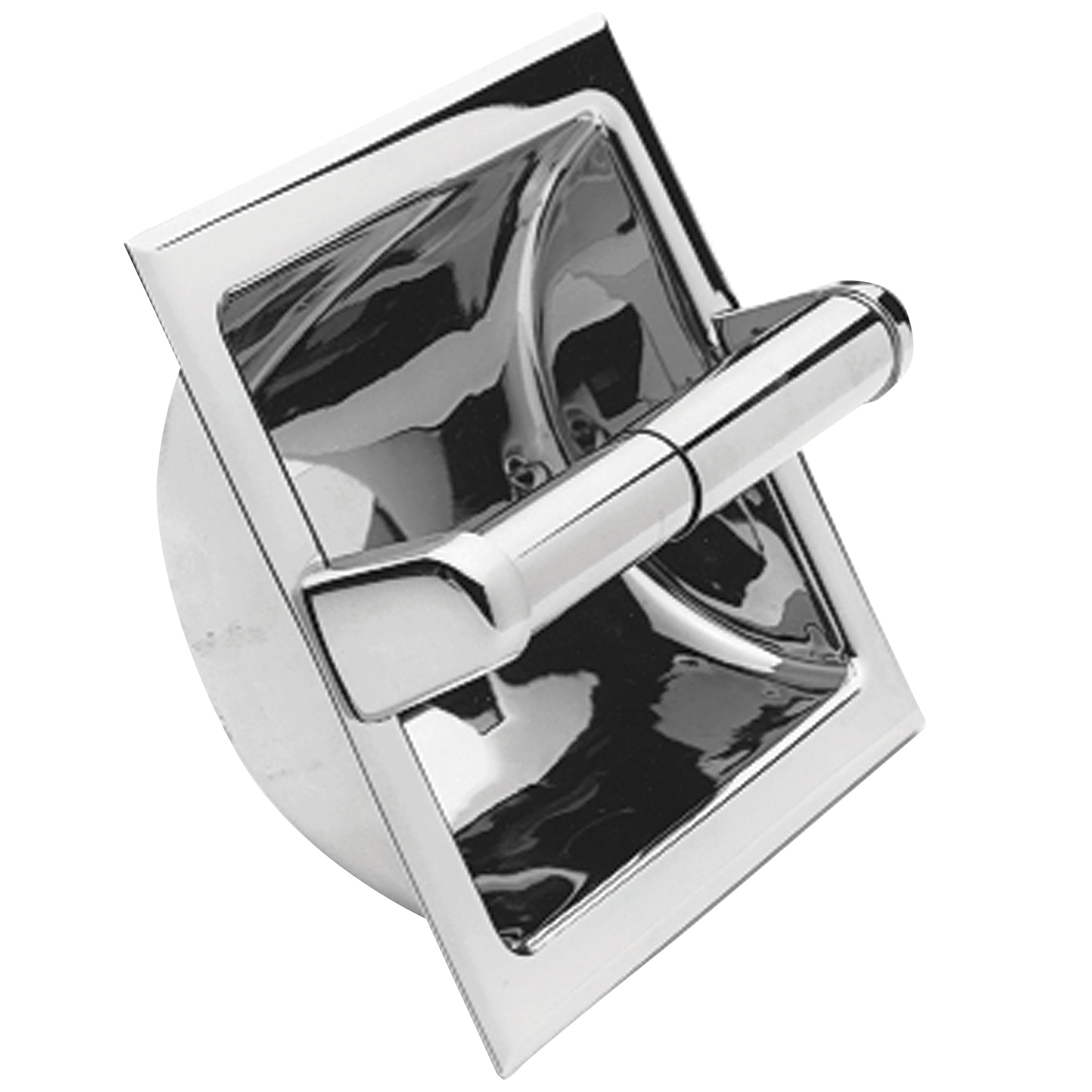 polished chrome tissue holder