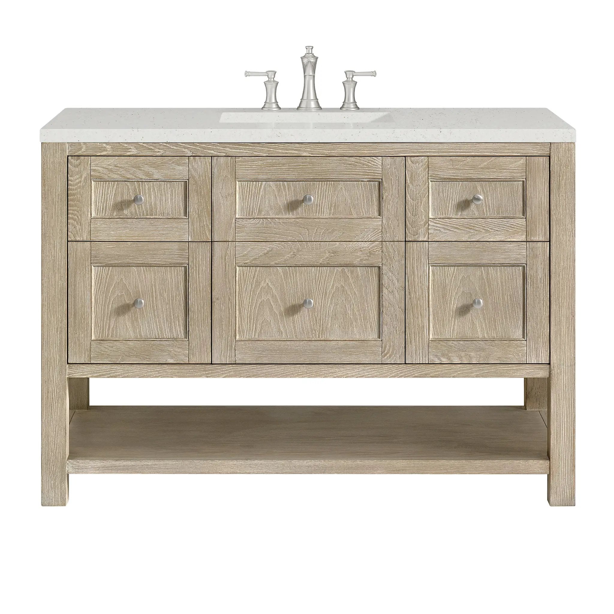 James Martin Breckenridge 48" Single Vanity Set - Whitewashed Oak by James Martin Vanities