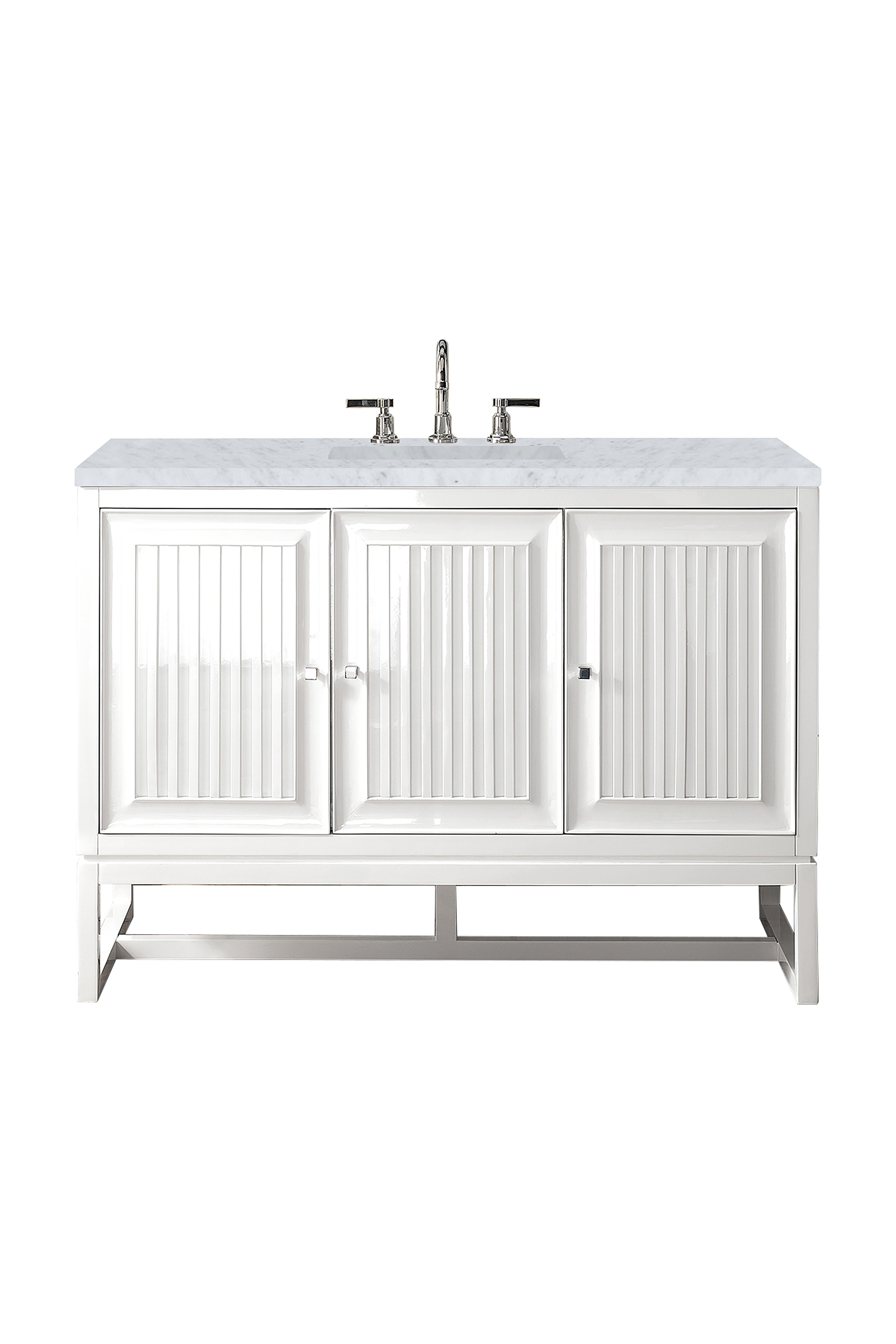 James Martin Vanities Athens 48" Single Vanity - Glossy White