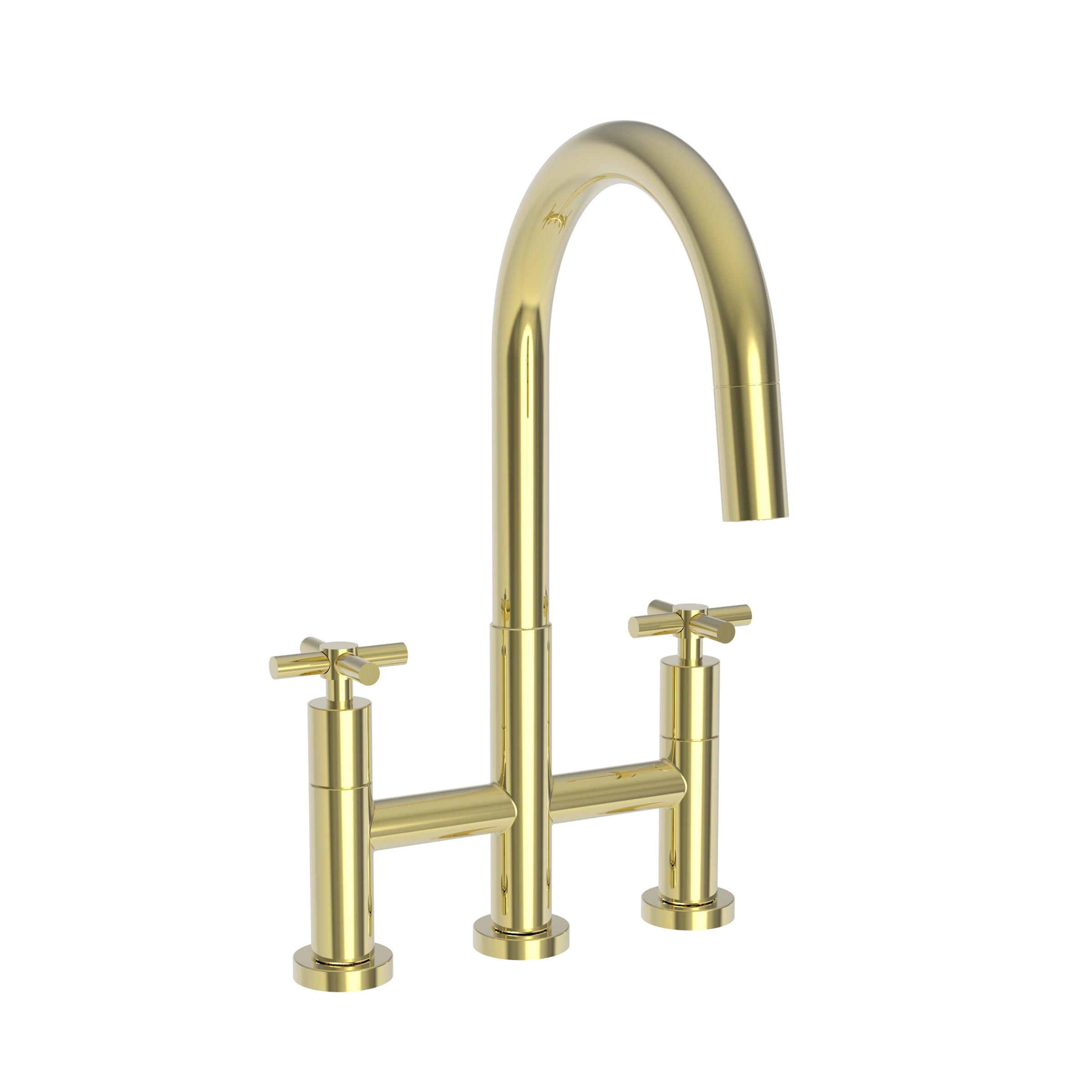 Newport Brass East Linear Kitchen Bridge Pull-Down Faucet