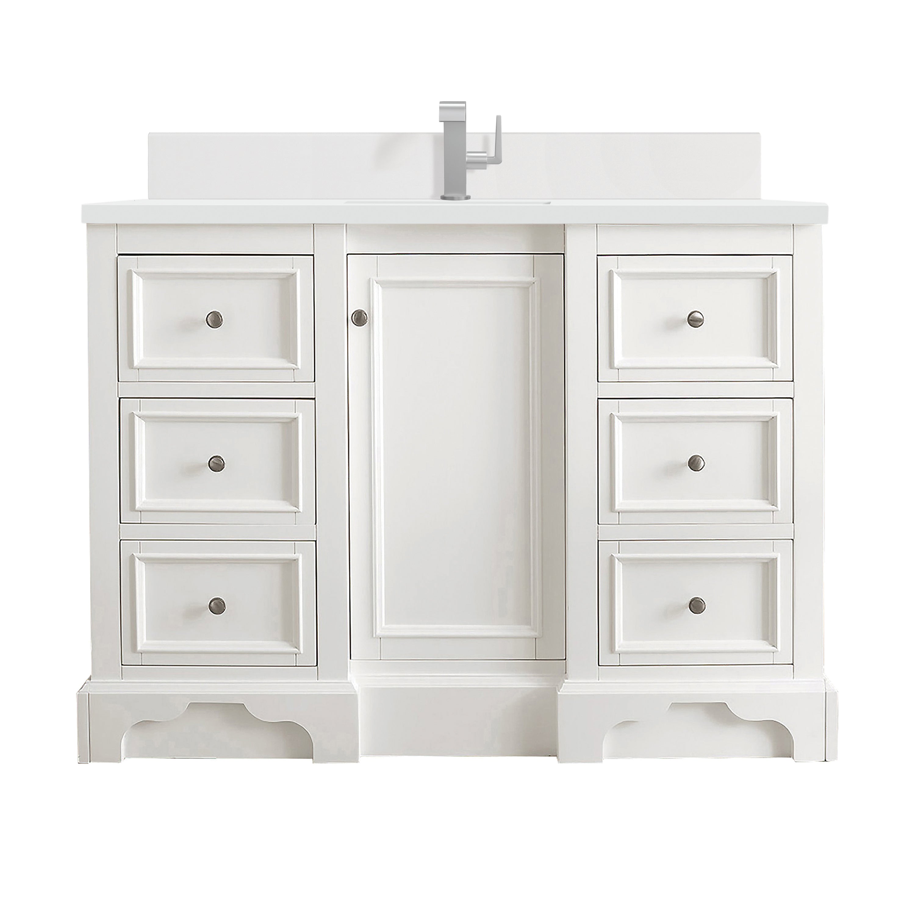 James Martin Vanities De Soto 48" Single Vanity - Bright White