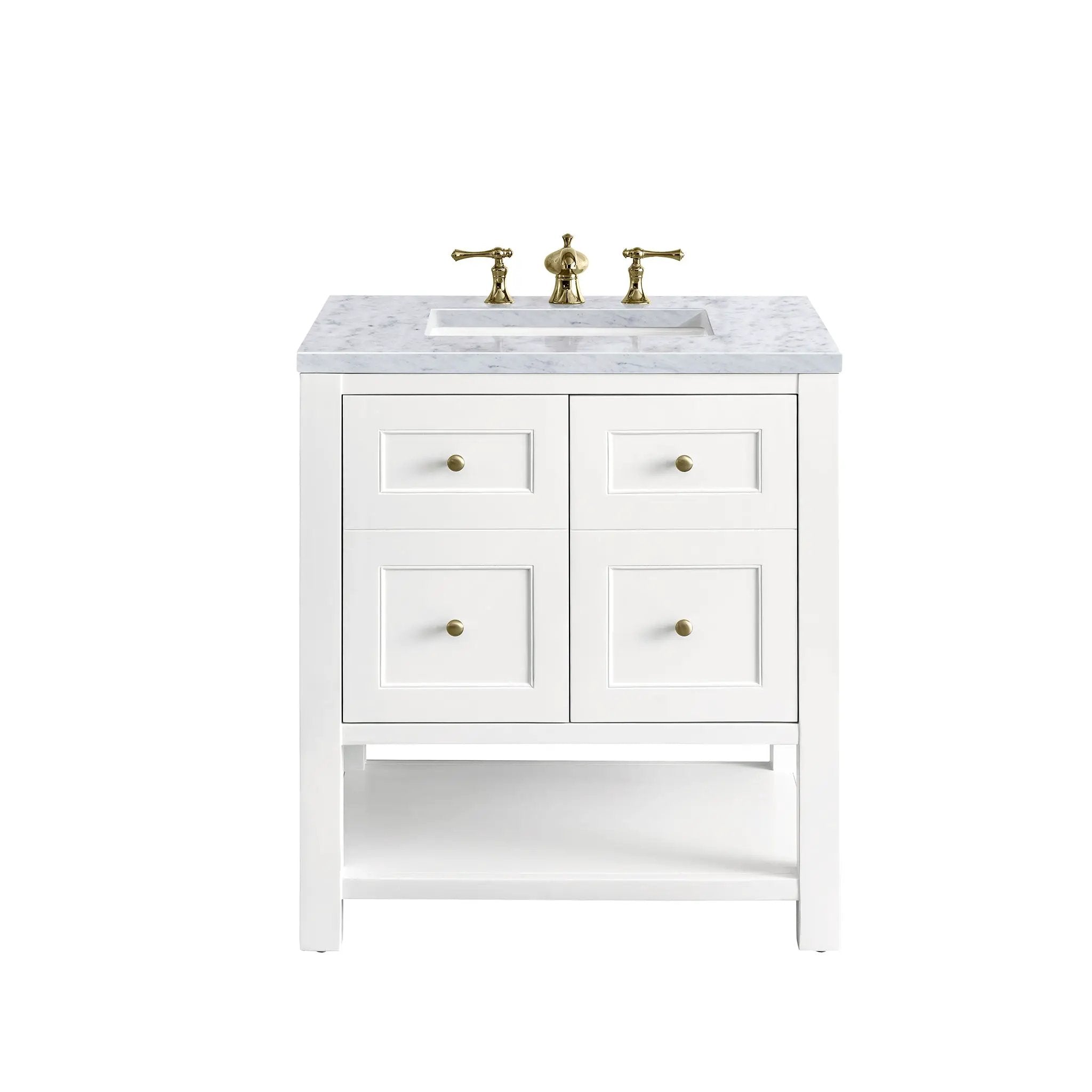 James Martin Breckenridge 30" Single Vanity Set - Bright White by James Martin Vanities