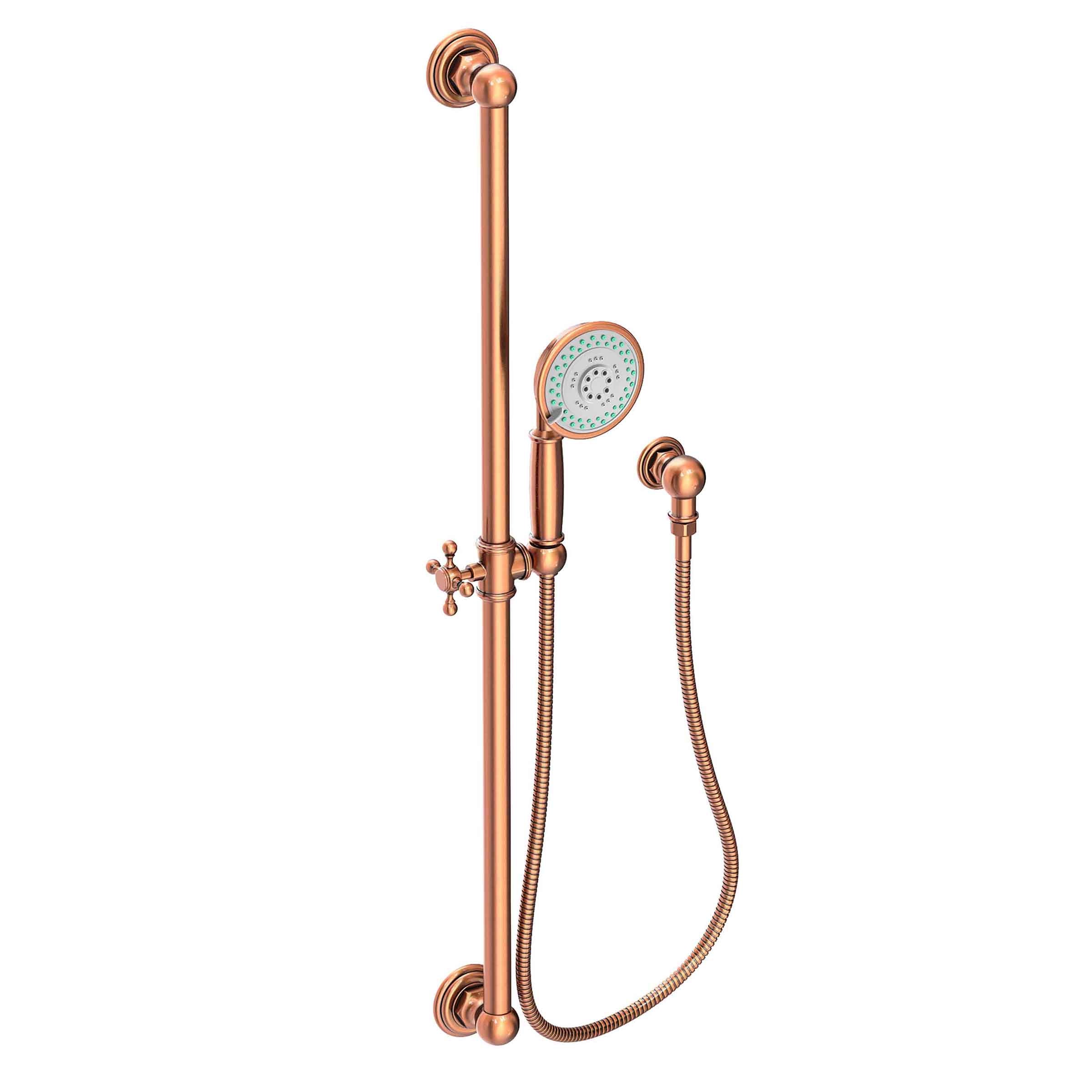 Newport Brass Tub & Shower Slide Bar with Multifunction Hand Shower Set