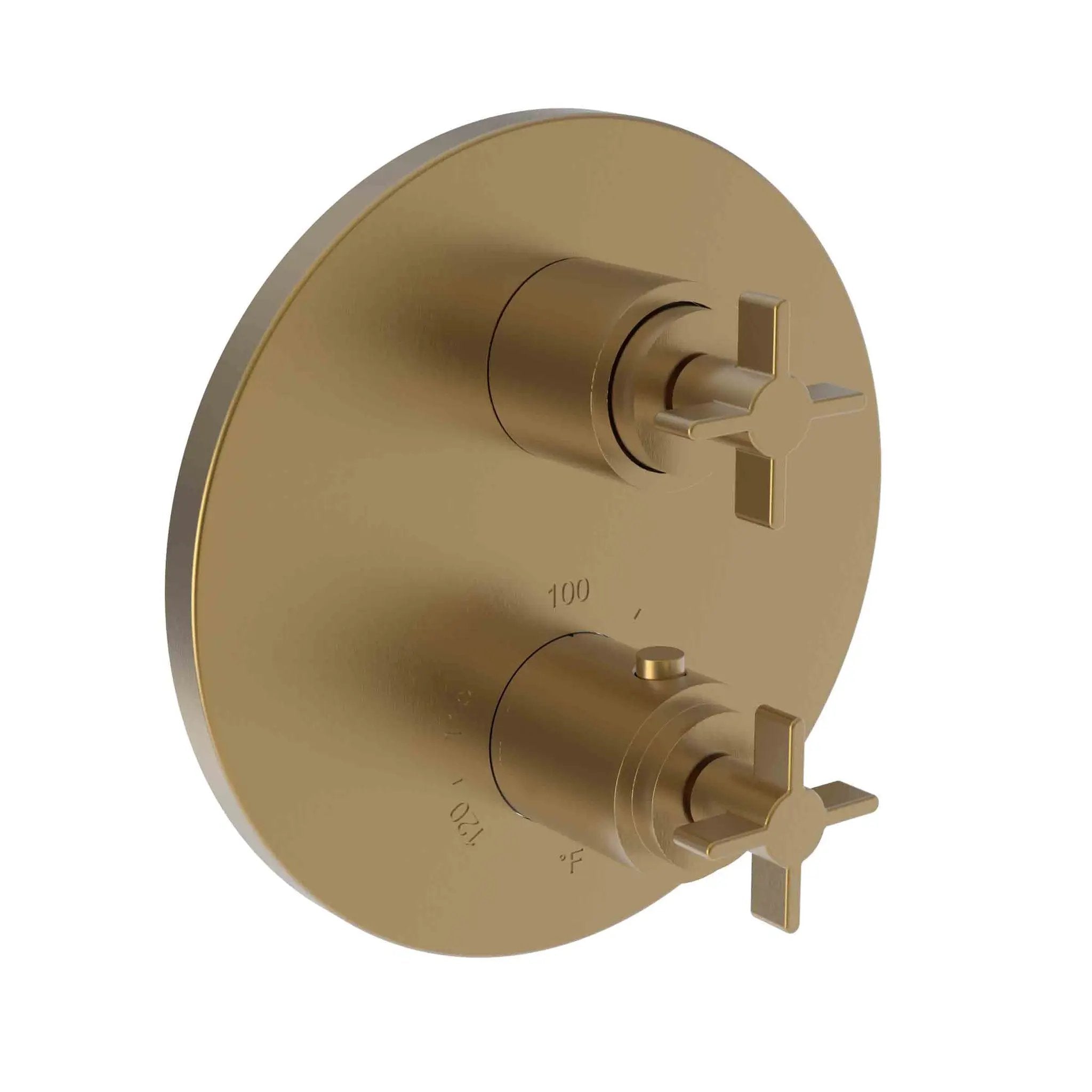 Newport Brass Tolmin 1/2" Round Thermostatic Trim Plate with Handle by Newport Brass
