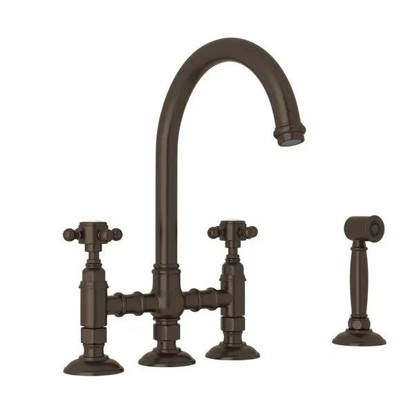 Rohl San Julio Bridge Kitchen Faucet with Side Spray by Rohl