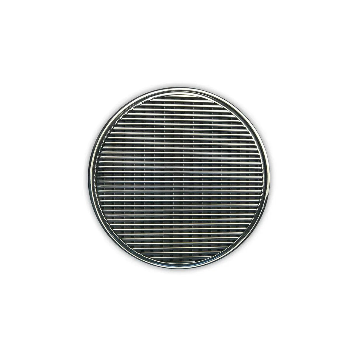 Infinity Drain 5" Round RWDB 5 Complete Kit with Wedge Wire Pattern Decorative Plate with Stainless Steel Bonded Flange Drain Body, 2" No Hub Outlet by Infinity Drain