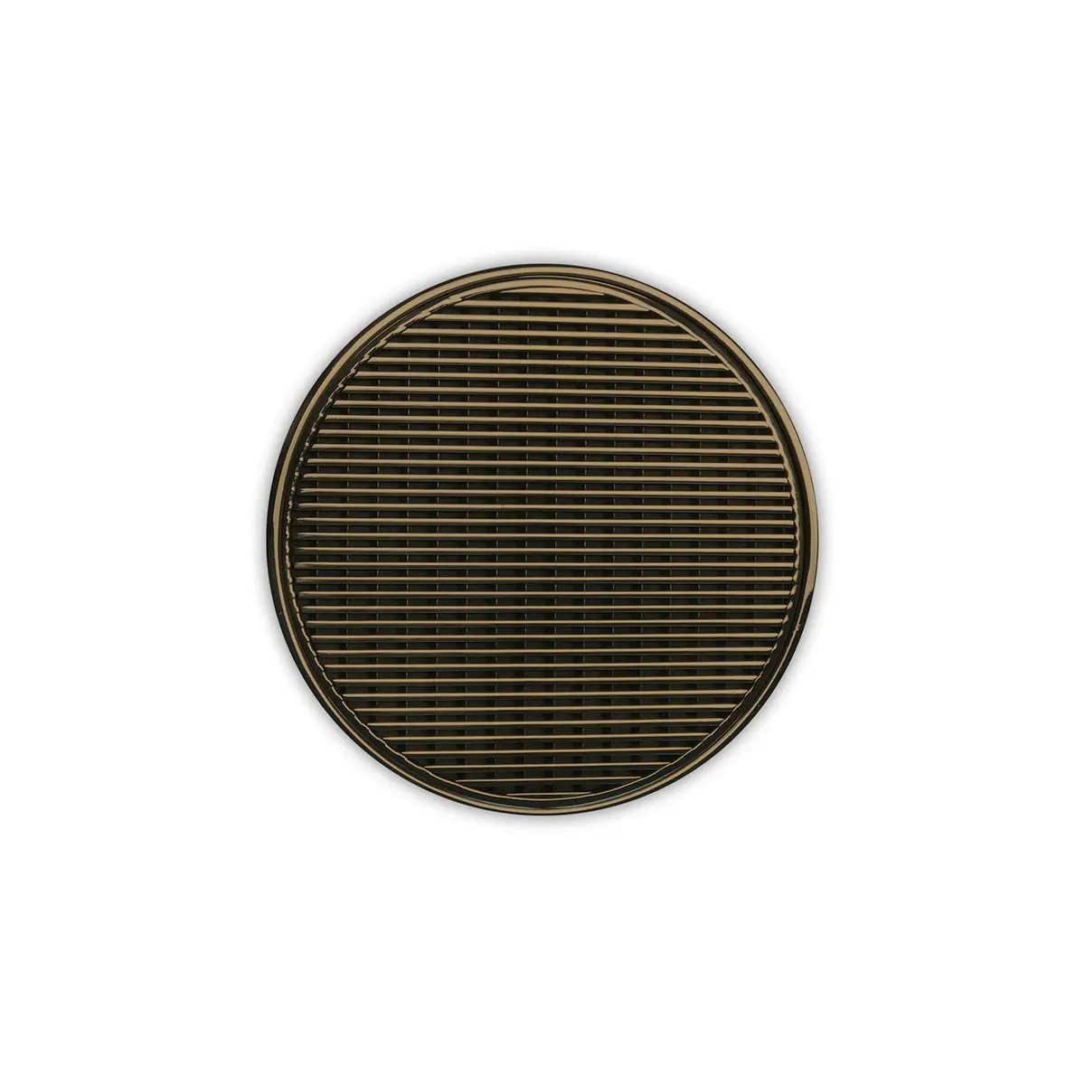 Infinity Drain 5" Round RWDB 5 Complete Kit with Wedge Wire Pattern Decorative Plate with Stainless Steel Bonded Flange Drain Body, 2" No Hub Outlet by Infinity Drain
