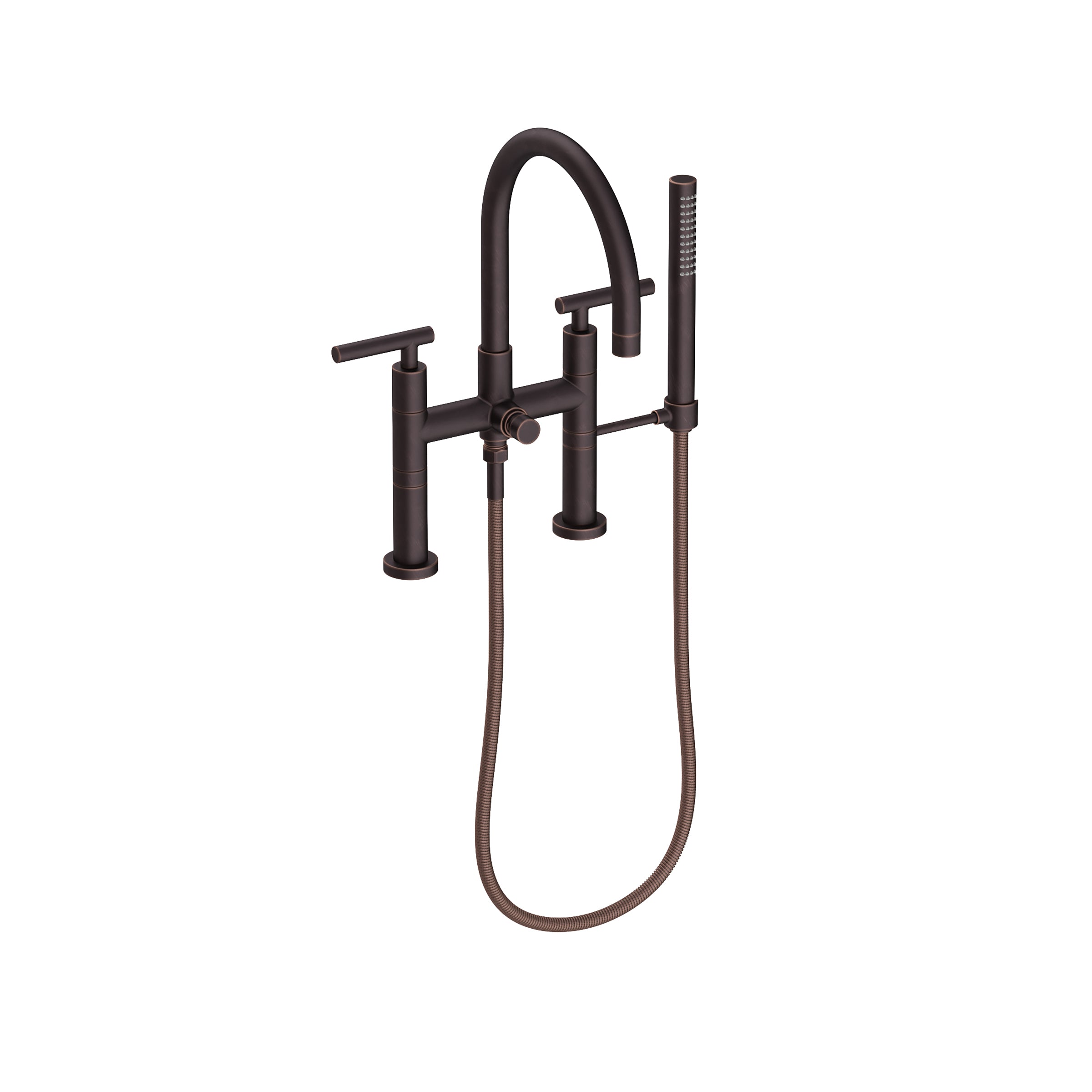Newport Brass East Linear Exposed Tub & Hand Shower Set - Deck Mount