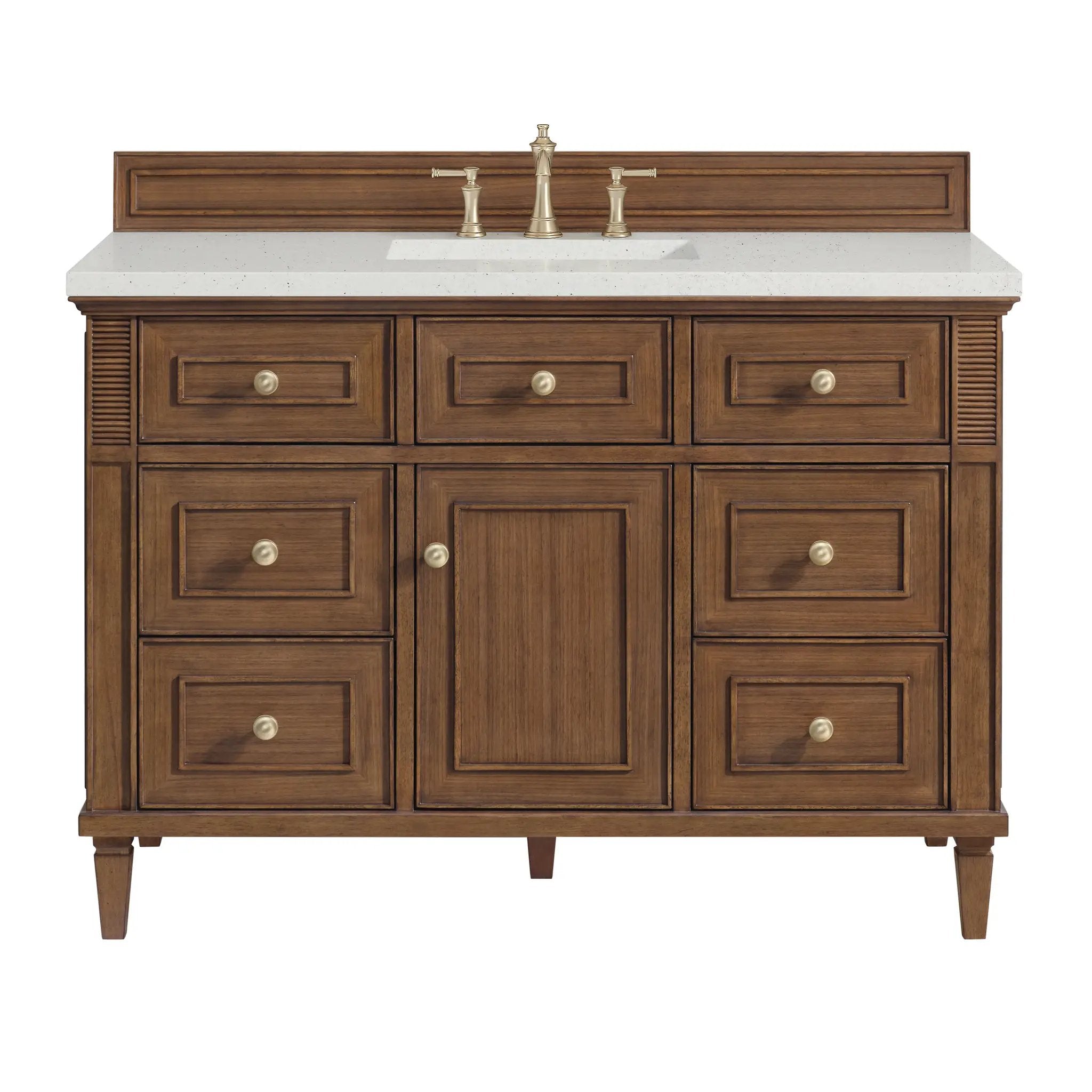 James Martin Lorelai 48" Single Vanity Set - Mid-Century Walnut by James Martin Vanities