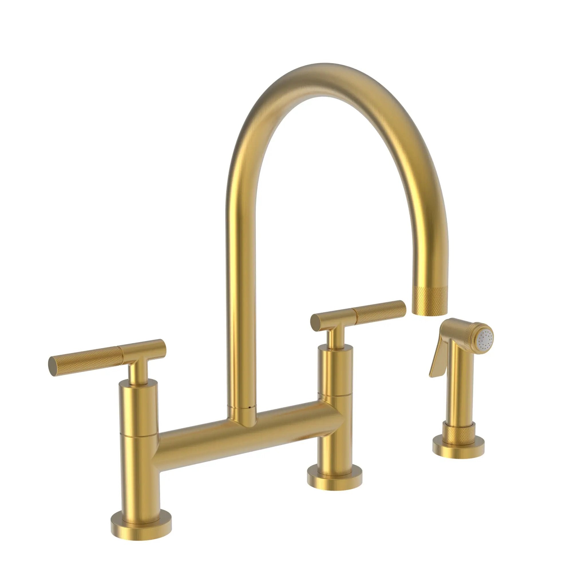 Newport Brass Muncy Kitchen Bridge Faucet with Side Spray by Newport Brass