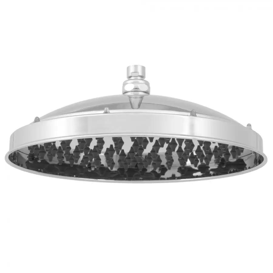 polished chrome shower head