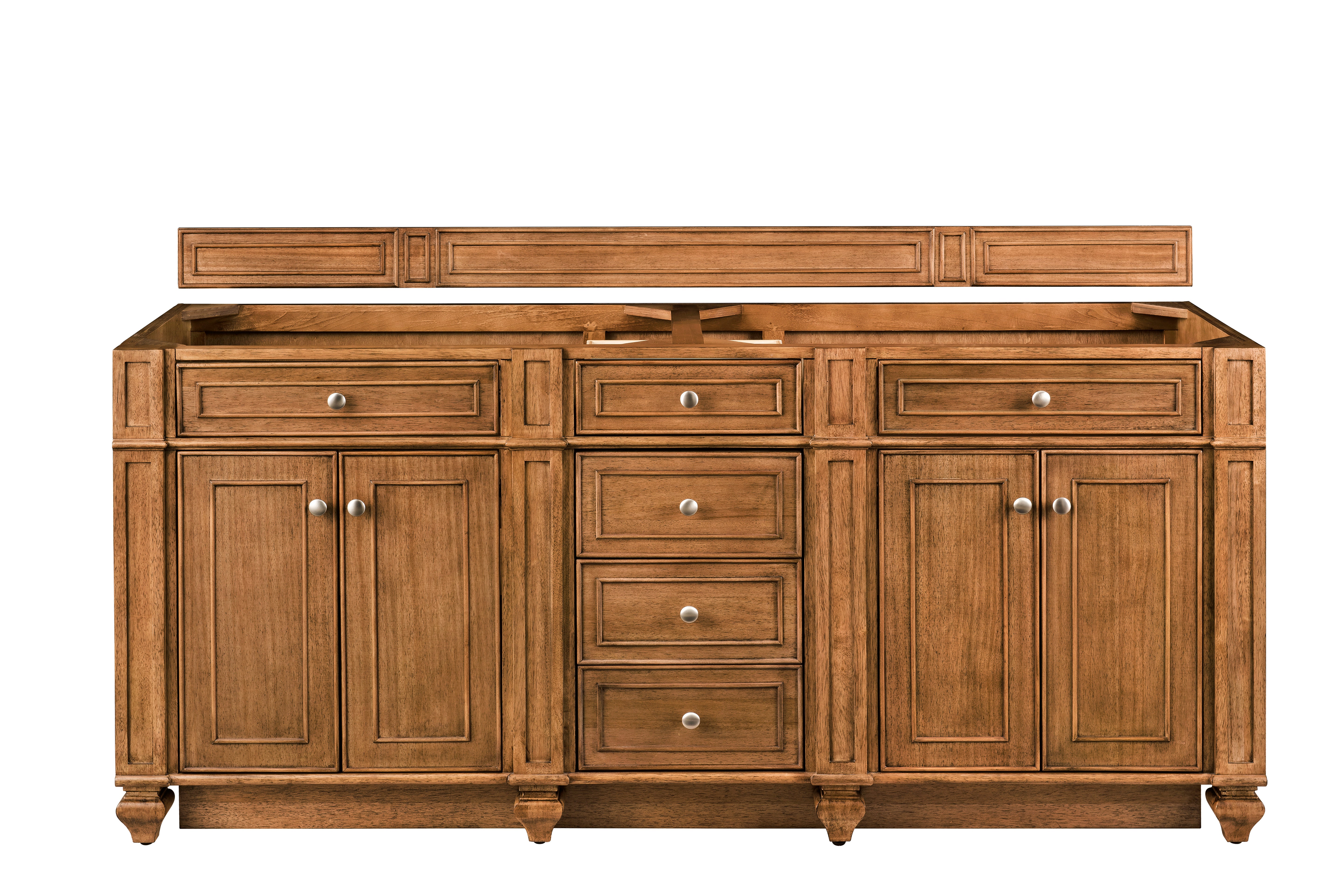 James Martin Vanities Bristol 72" Double Vanity - Saddle Brown