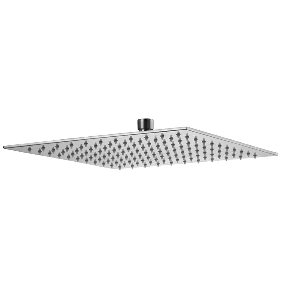 polished chrome shower head