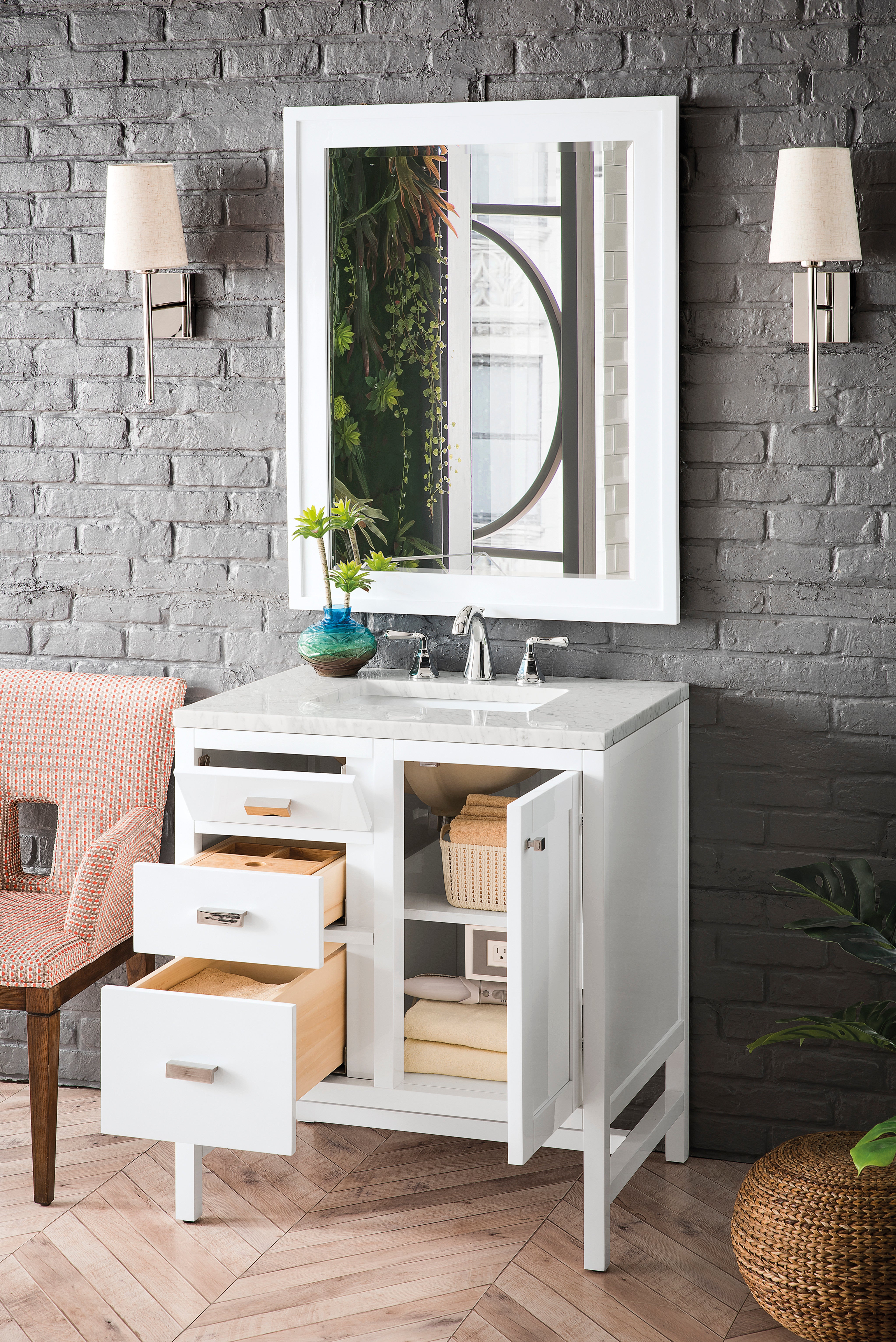 arctic fall solid surface top vanity