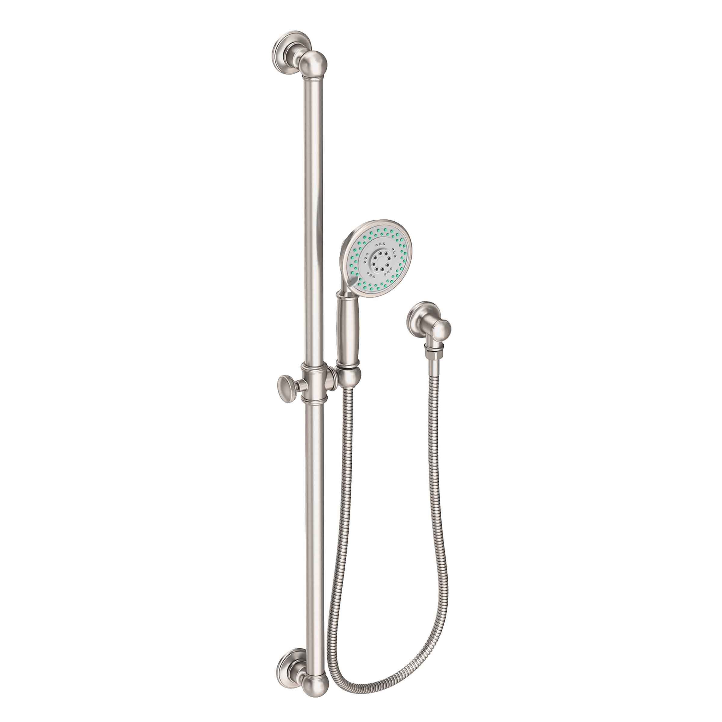 Newport Brass Tub & Shower Slide Bar with Single Function Hand Shower Set