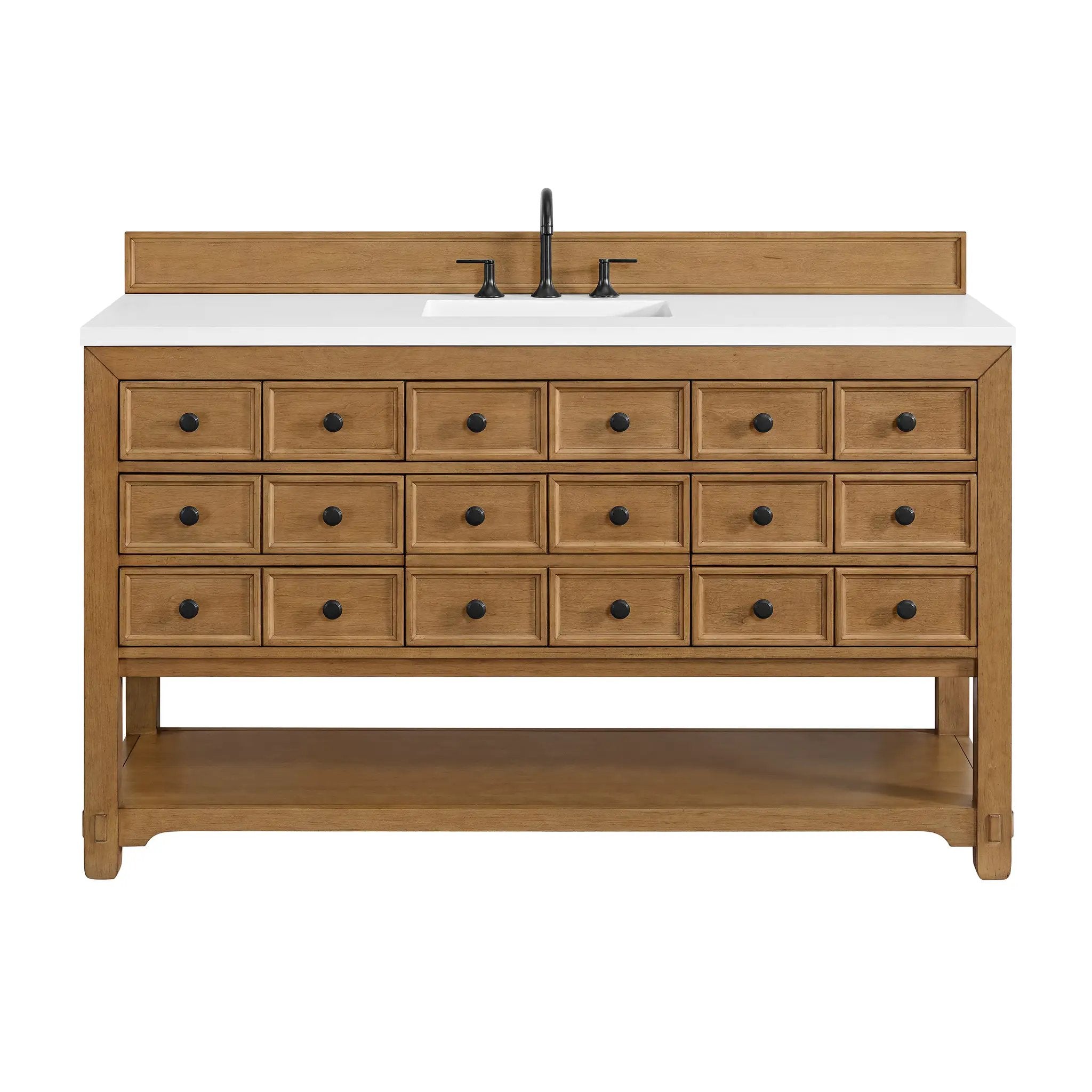 James Martin Malibu 60" Single Vanity Set - Amber Birch by James Martin Vanities